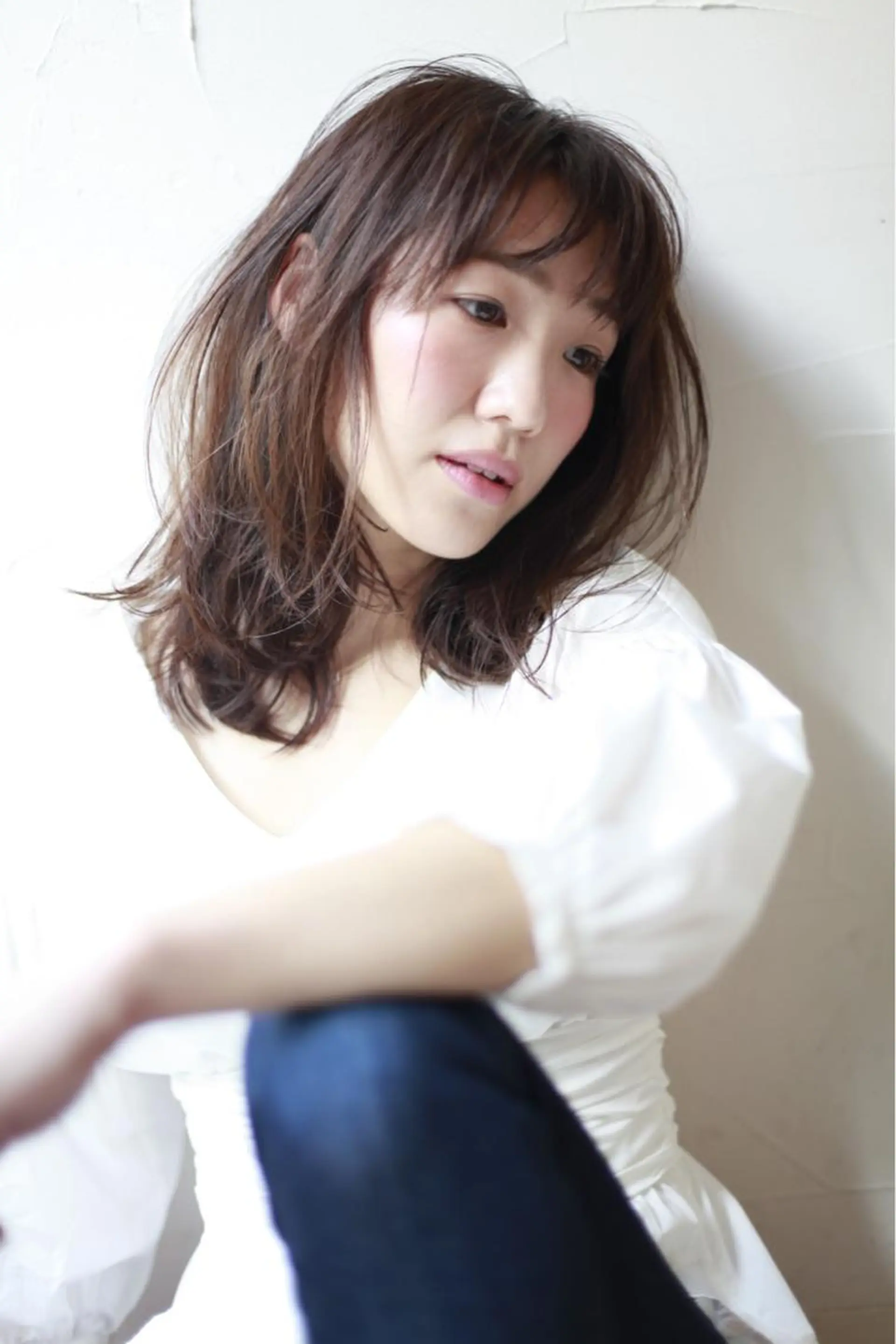 ミディアム パーマ くせ毛 四ッ家 裕【店長】のヘアスタイル