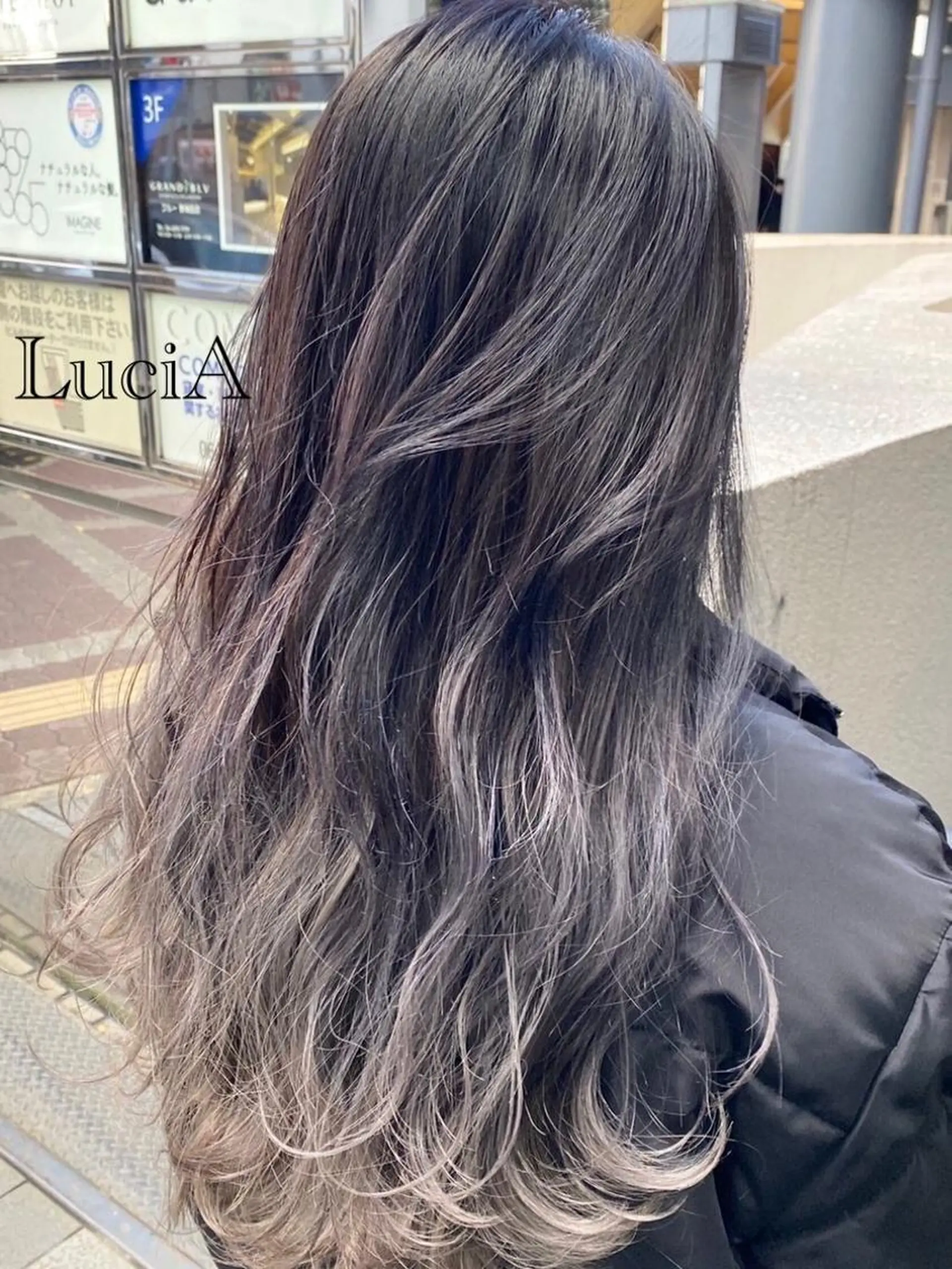 ロング ヘアアレンジ カラー エクステ トリートメント LuciA/エクステ カラーのヘアスタイル