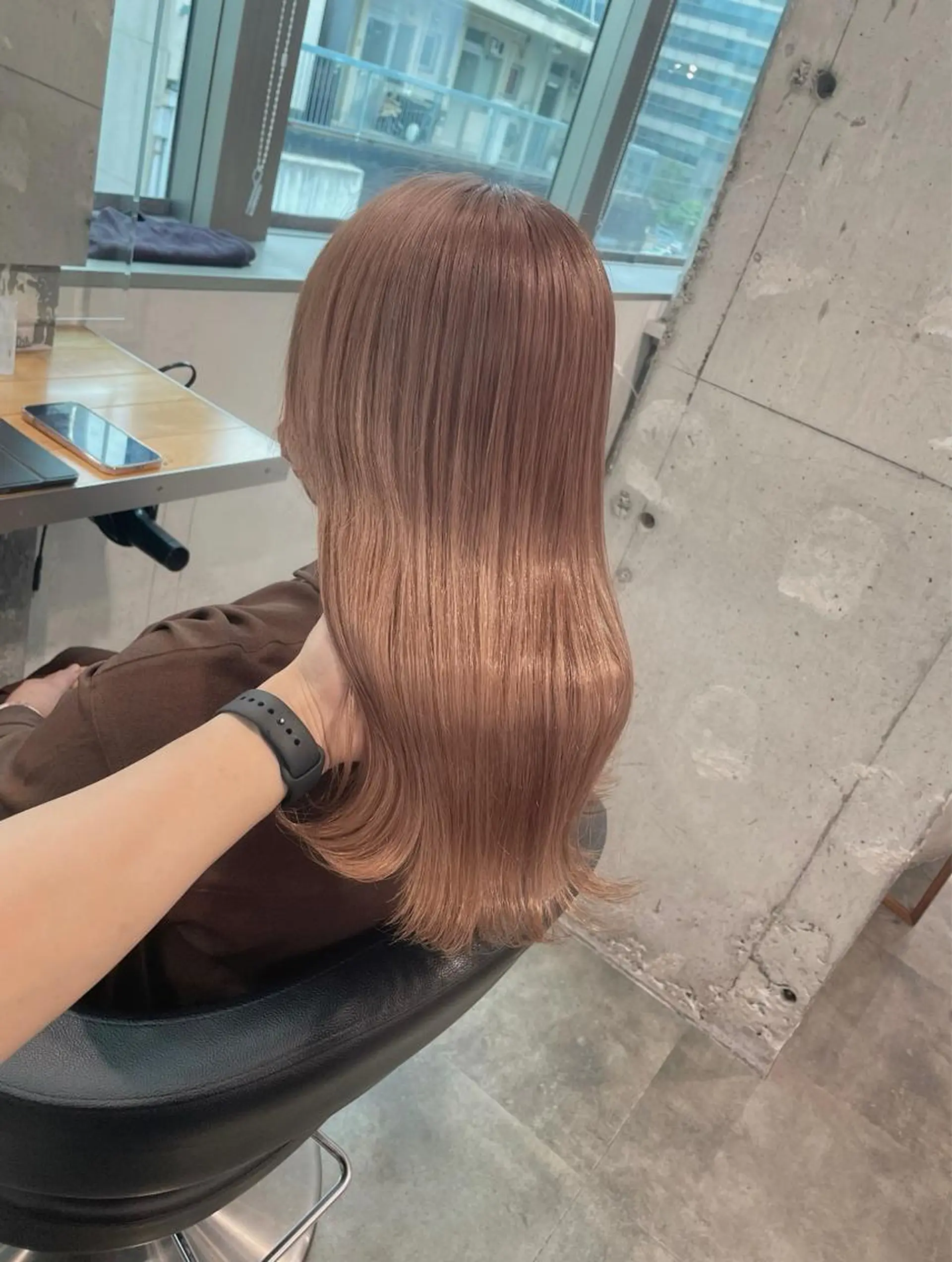 ロング カラー ヘアカラー トリートメント ヘッドスパ ヘアセット ベージュカラー💖 やすひろのヘアスタイル