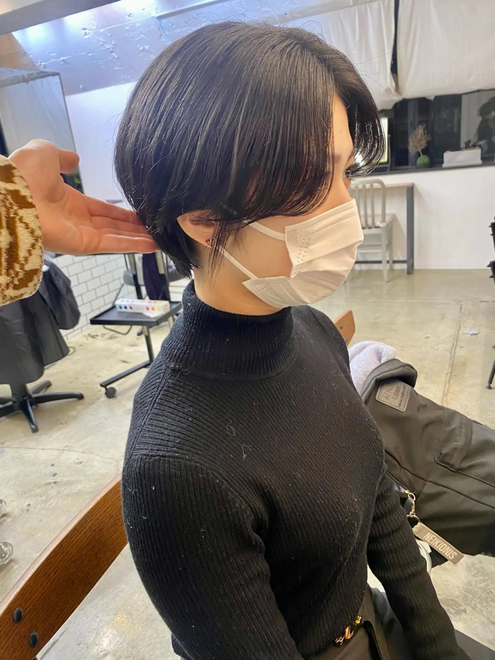 ショート カラー カット ヘアカラー トリートメント IVORY.所属・🟩白髪ぼかし/ボブ /ショートヘア/大司のヘアスタイル