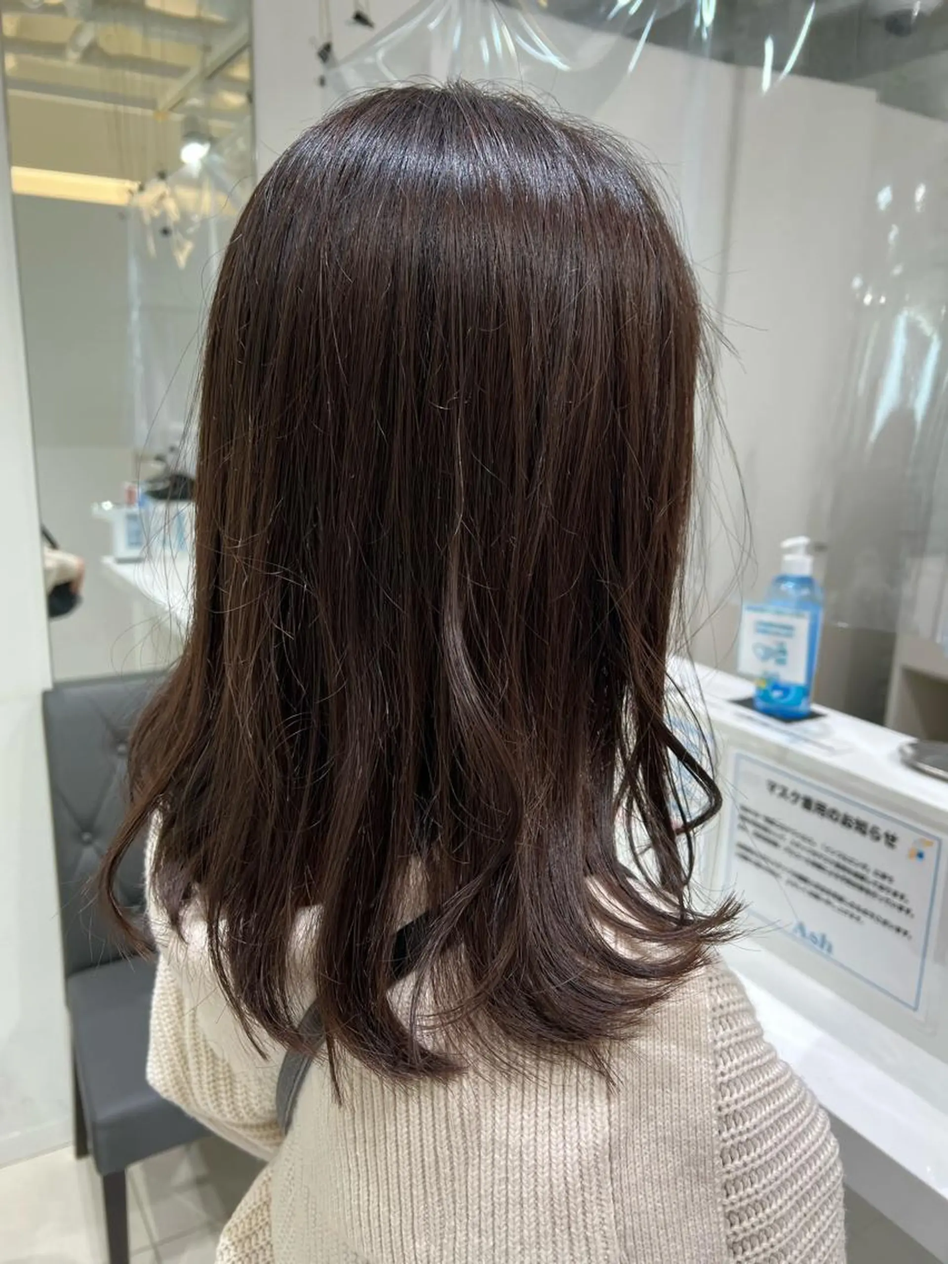 セミロング カラー ベージュカラー カット ヘアカラー 【暖色カラー特化】 中山由梨のヘアスタイル