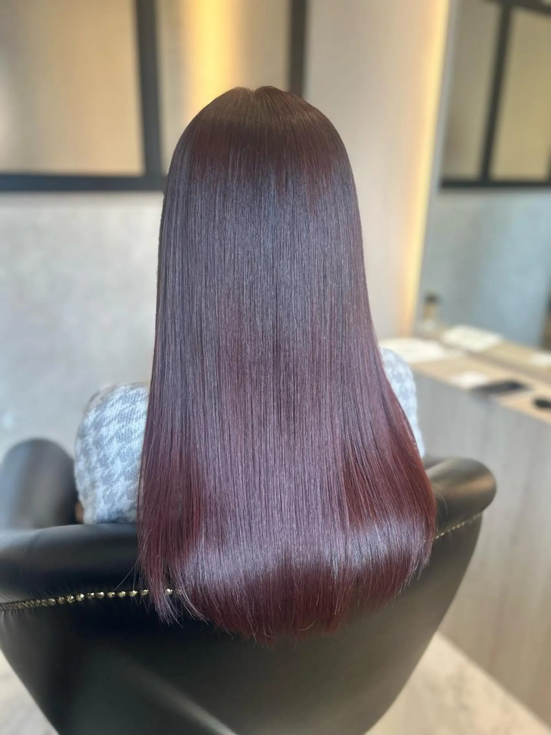 ロング カラー カット ヘアカラー トリートメント &chaLme   心斎橋所属・emi/髪質改善/ 韓国風/艶カラーのヘアスタイル