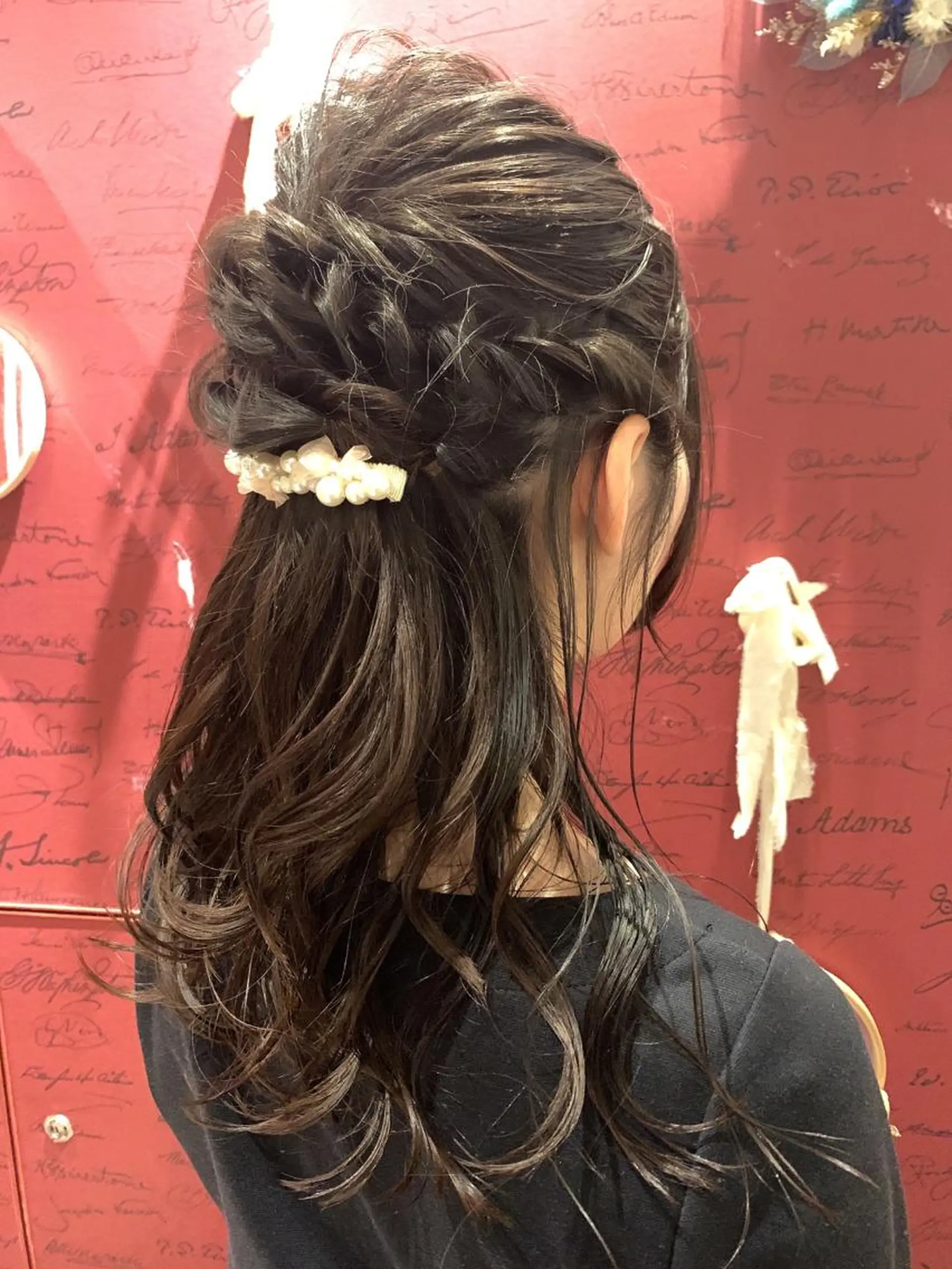 ヘアアレンジ ハーフアップ ヘアセット IORI #韓国ヘア#髪質改善のヘアスタイル