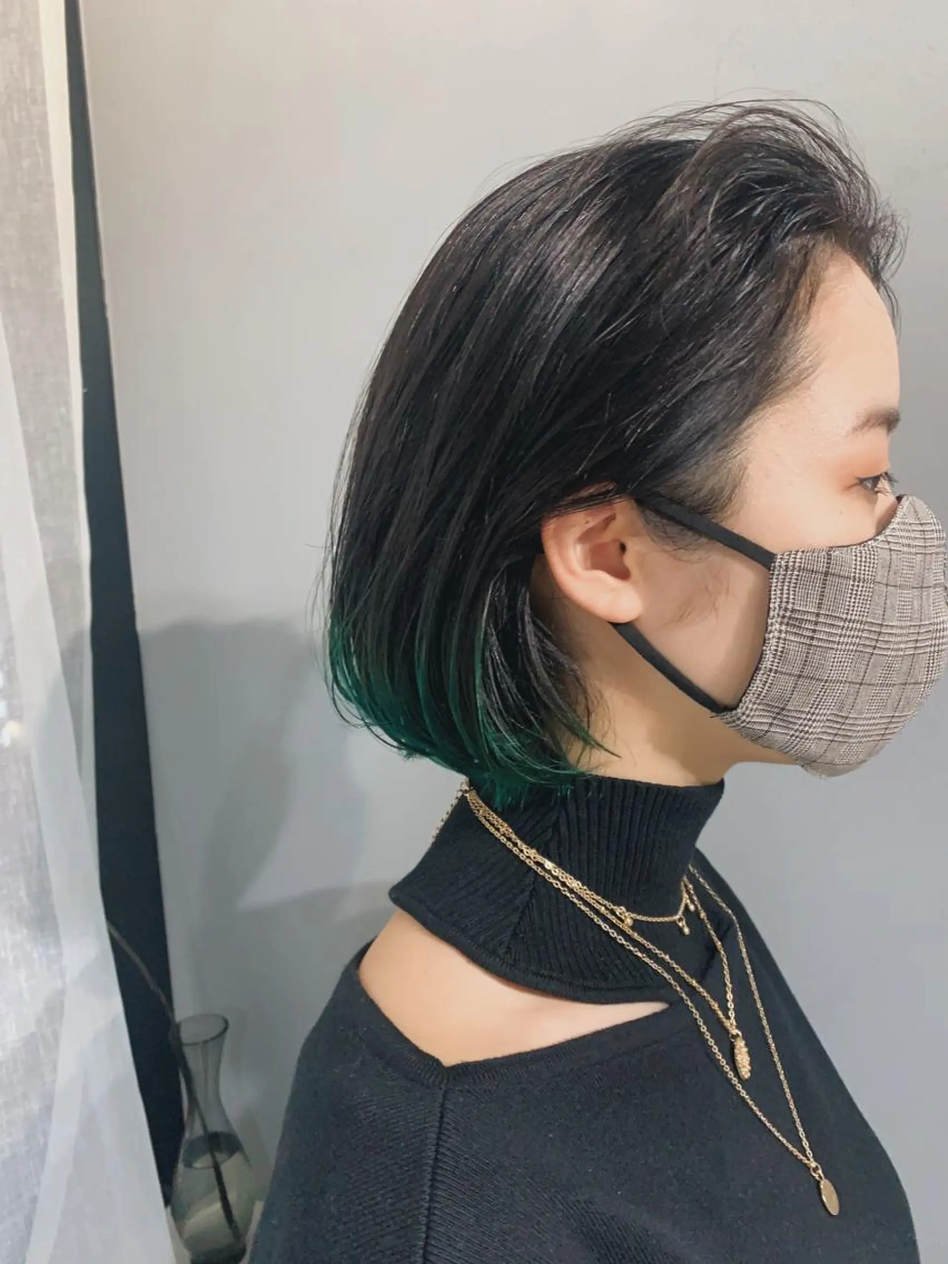 ショート カラー ボブパーマコテ巻き風 パーマNo1深江秀平のヘアスタイル