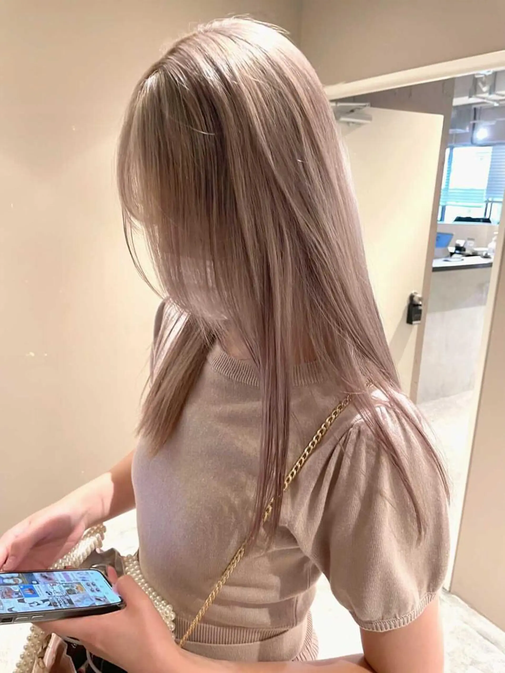 ロング ヘアカラー トリートメント ♡似合わせハイトーン ♡maiのヘアスタイル