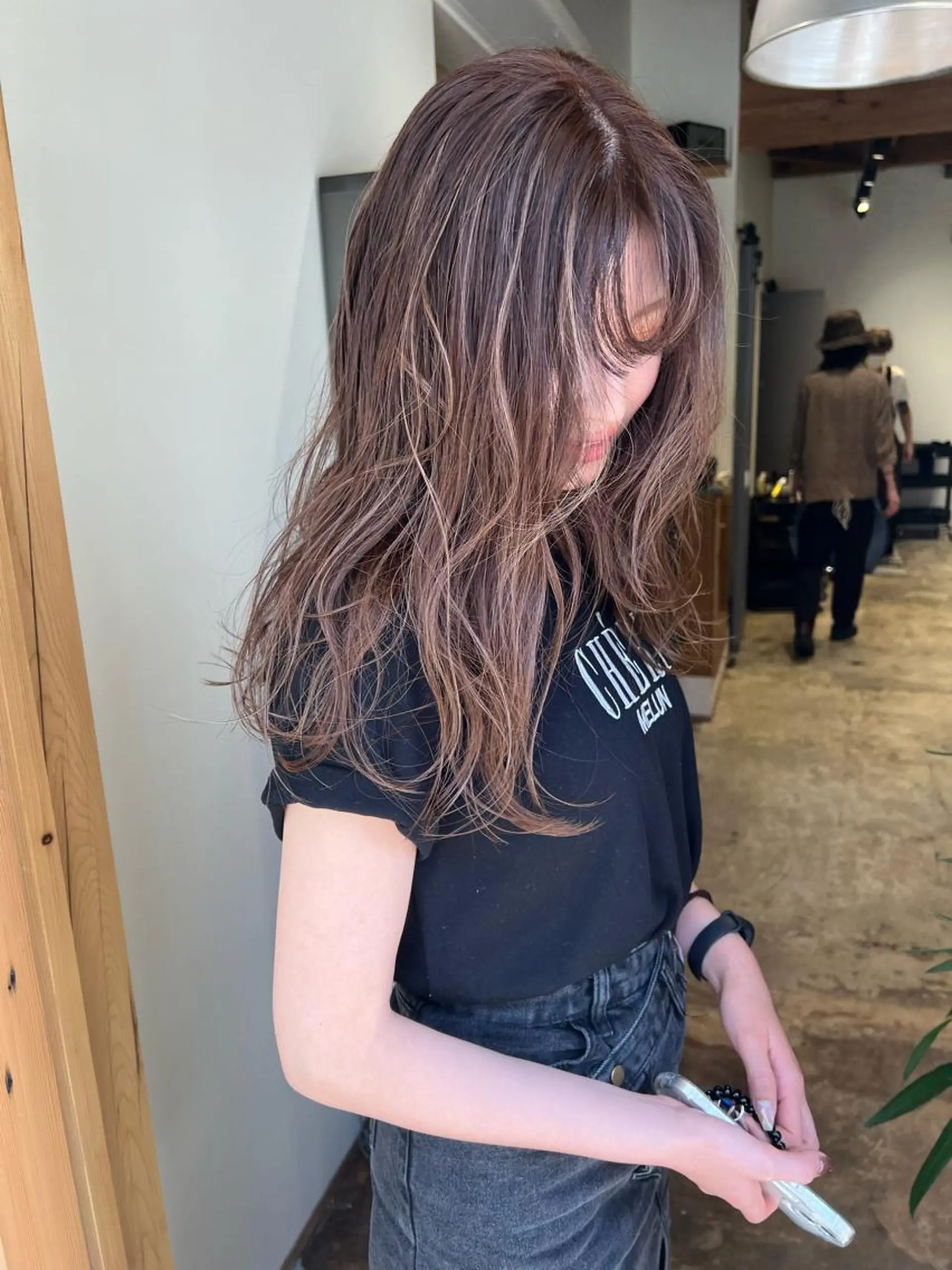 ロング カラー カット ヘアカラー nishido ハイライト/メンズのヘアスタイル