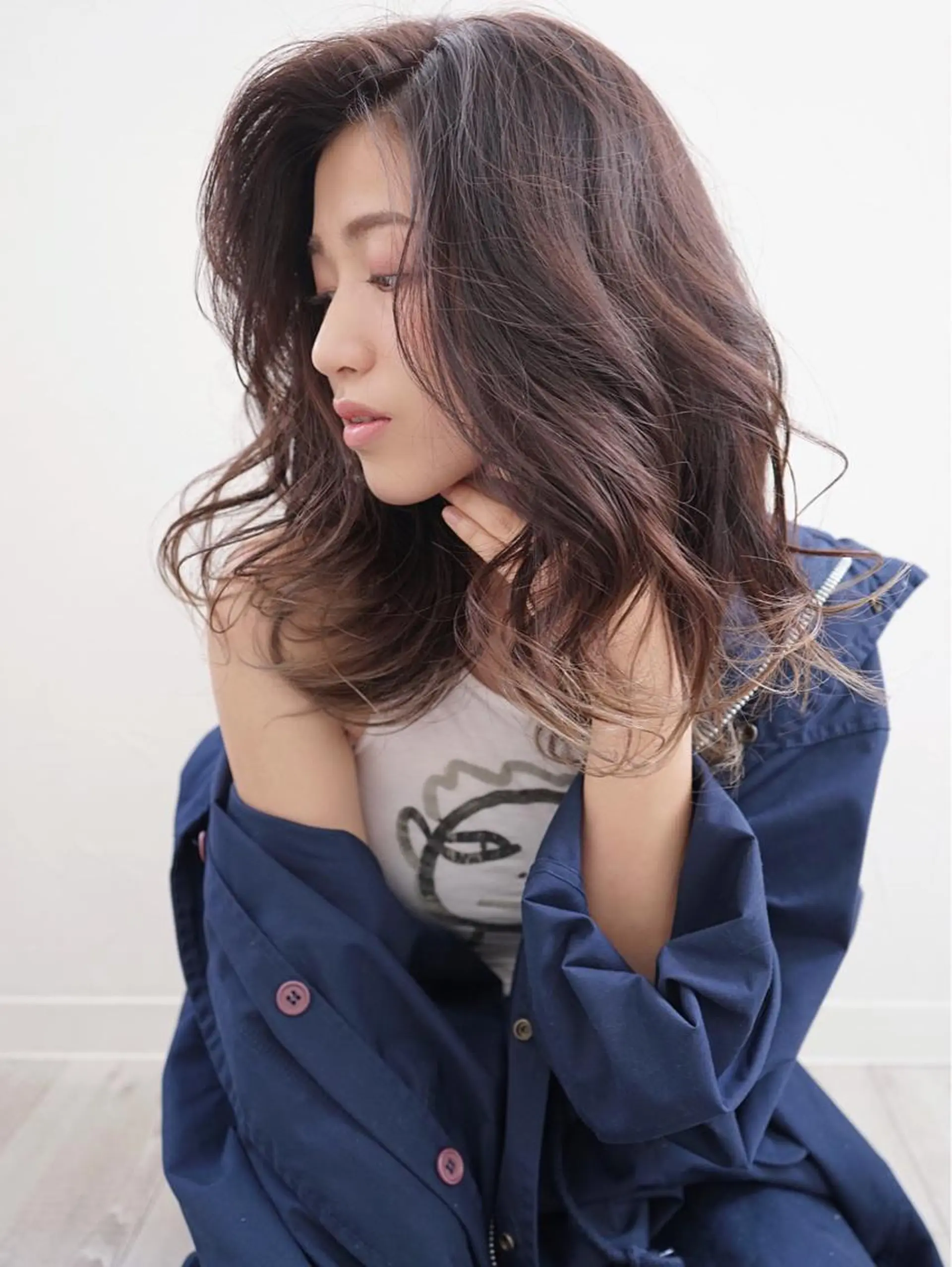 ロング カラー デザインカラー グラデーションカラー 外国人風カラー WHOLE所属・花井 啓好のヘアスタイル