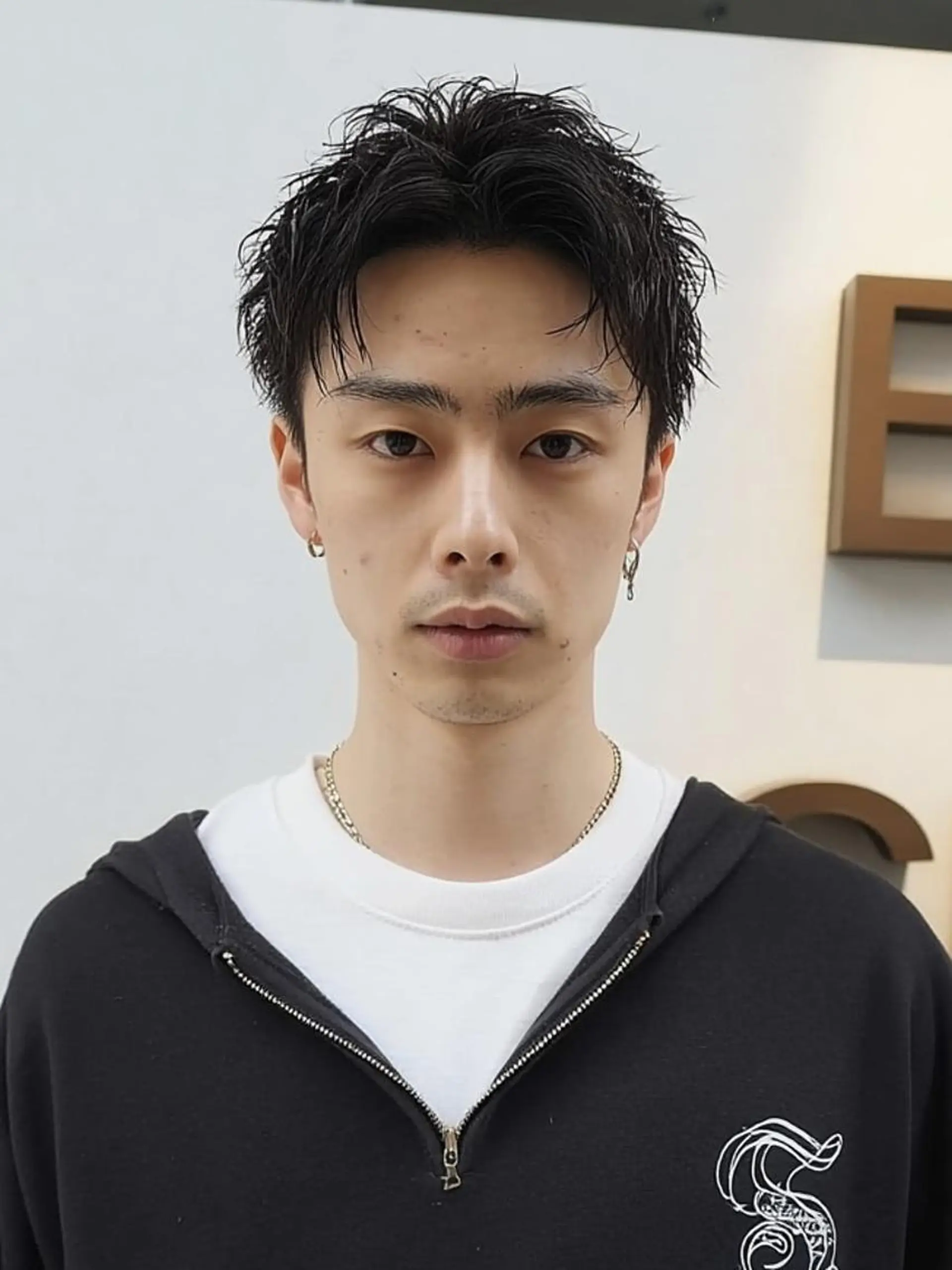 メンズ カット 縮毛矯正 野間 ひなののヘアスタイル