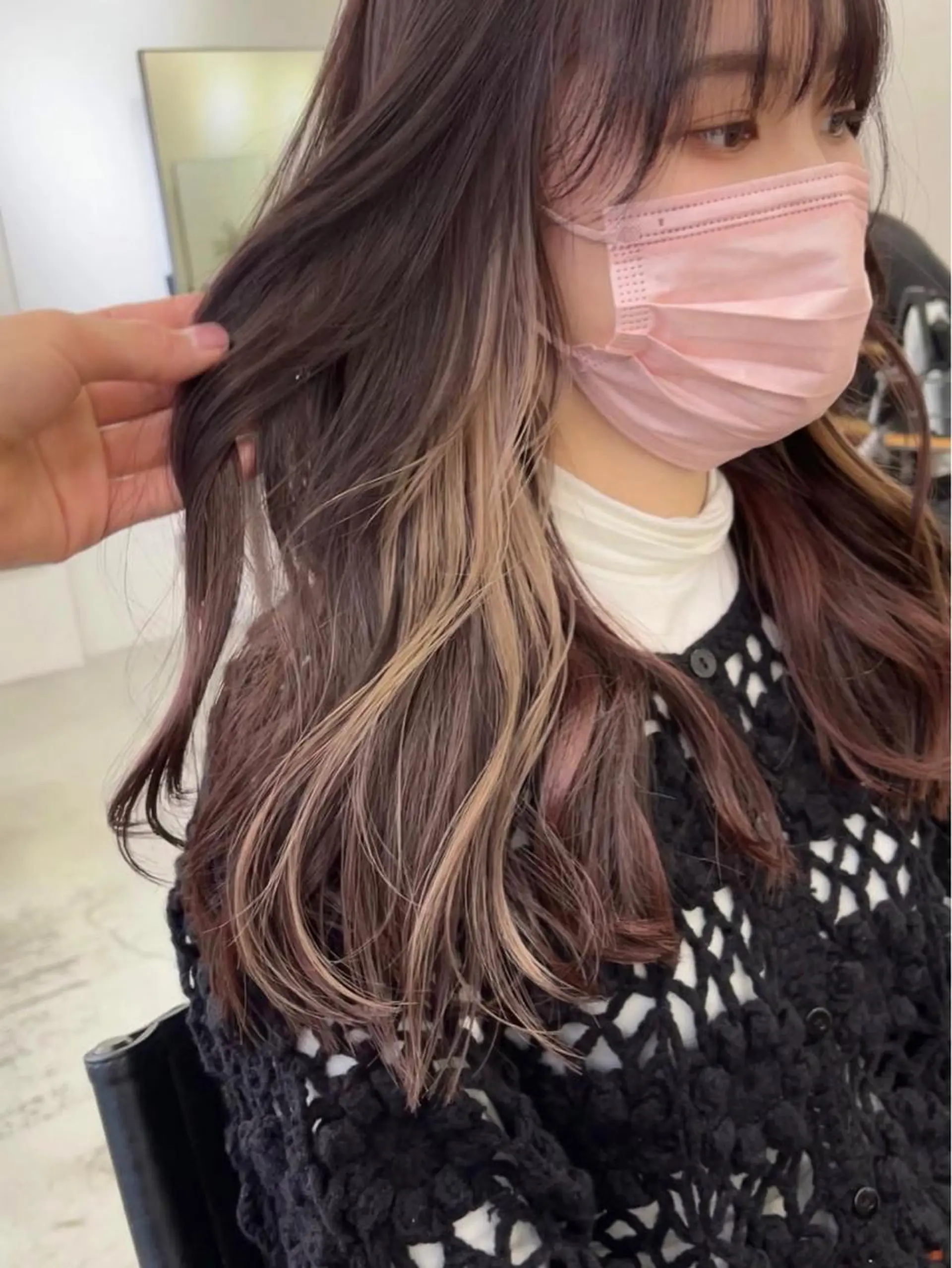 カラー ベージュカラー ブリーチ ミルクティーベージュ ブリーチダブルカラー 【koide】のヘアスタイル