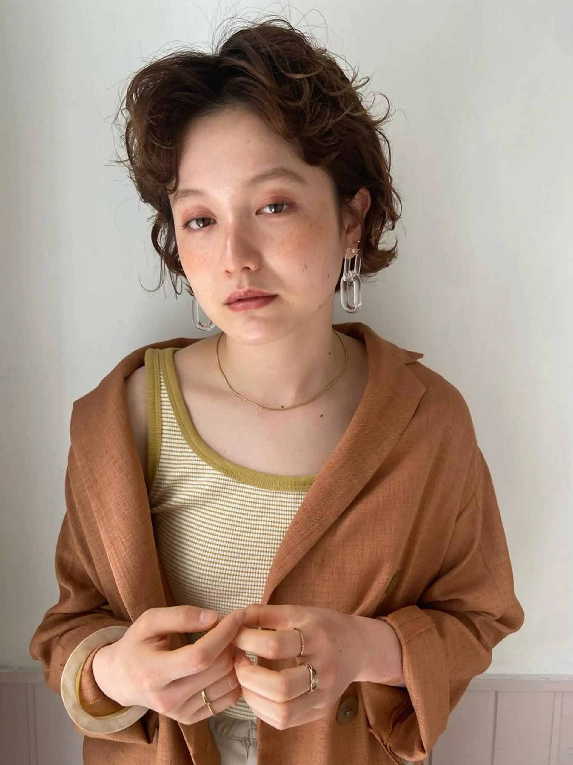 ショート カラー パーマ ヘアアレンジ メンズ キッズ ネイル マツエク・マツパ 横浜Bob美容師🤎 ERINAのヘアスタイル