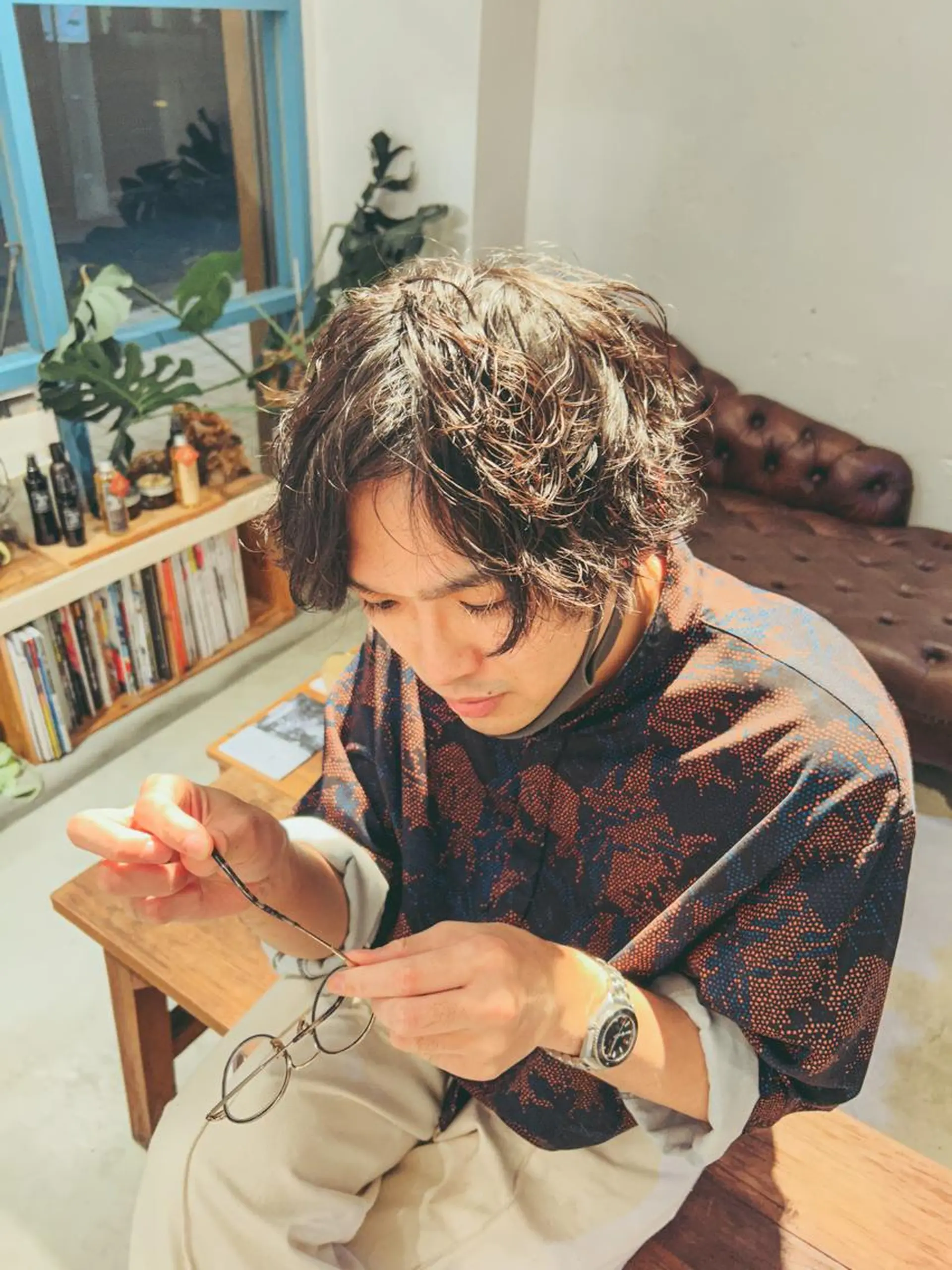 ショート パーマ メンズ Lilly所属・成田 智彩のヘアスタイル