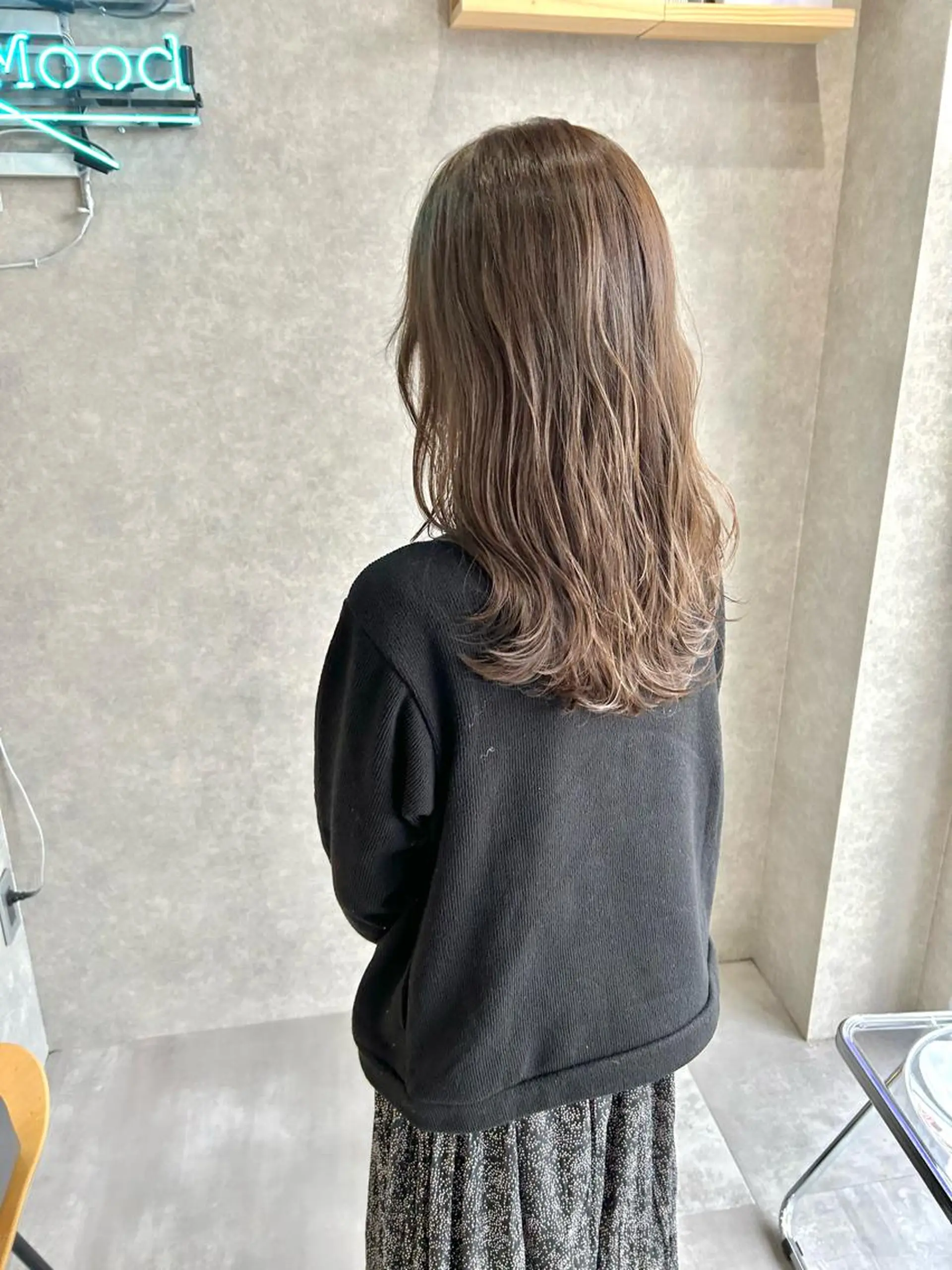 セミロング カラー カット ヘアカラー トリートメント mood tatemachiのヘアスタイル