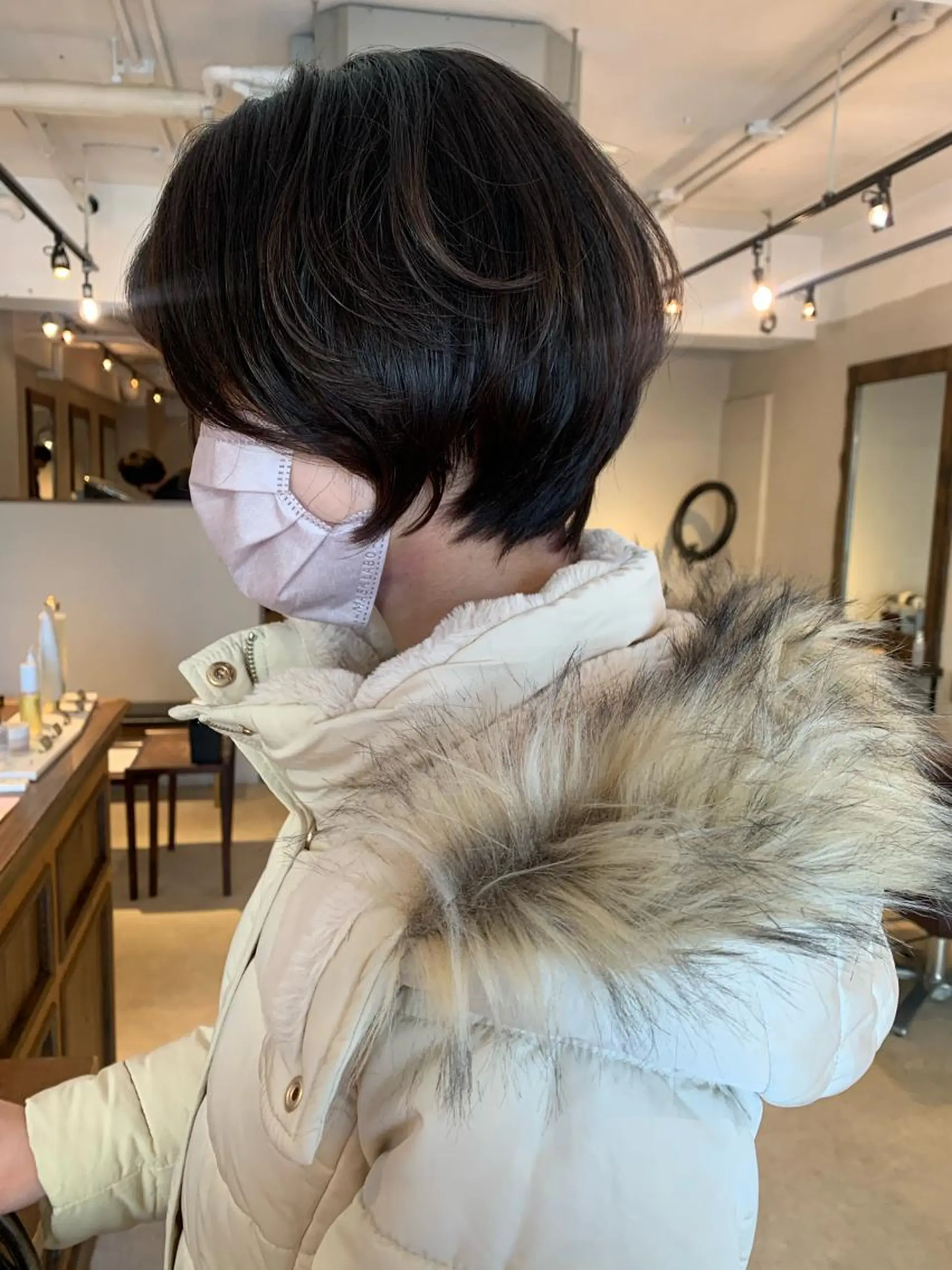 ショート カラー カット ヘアカラー トリートメント ヘッドスパ ヘアセット 透明感/オリーブ/ グレージュ/YUKAのヘアスタイル