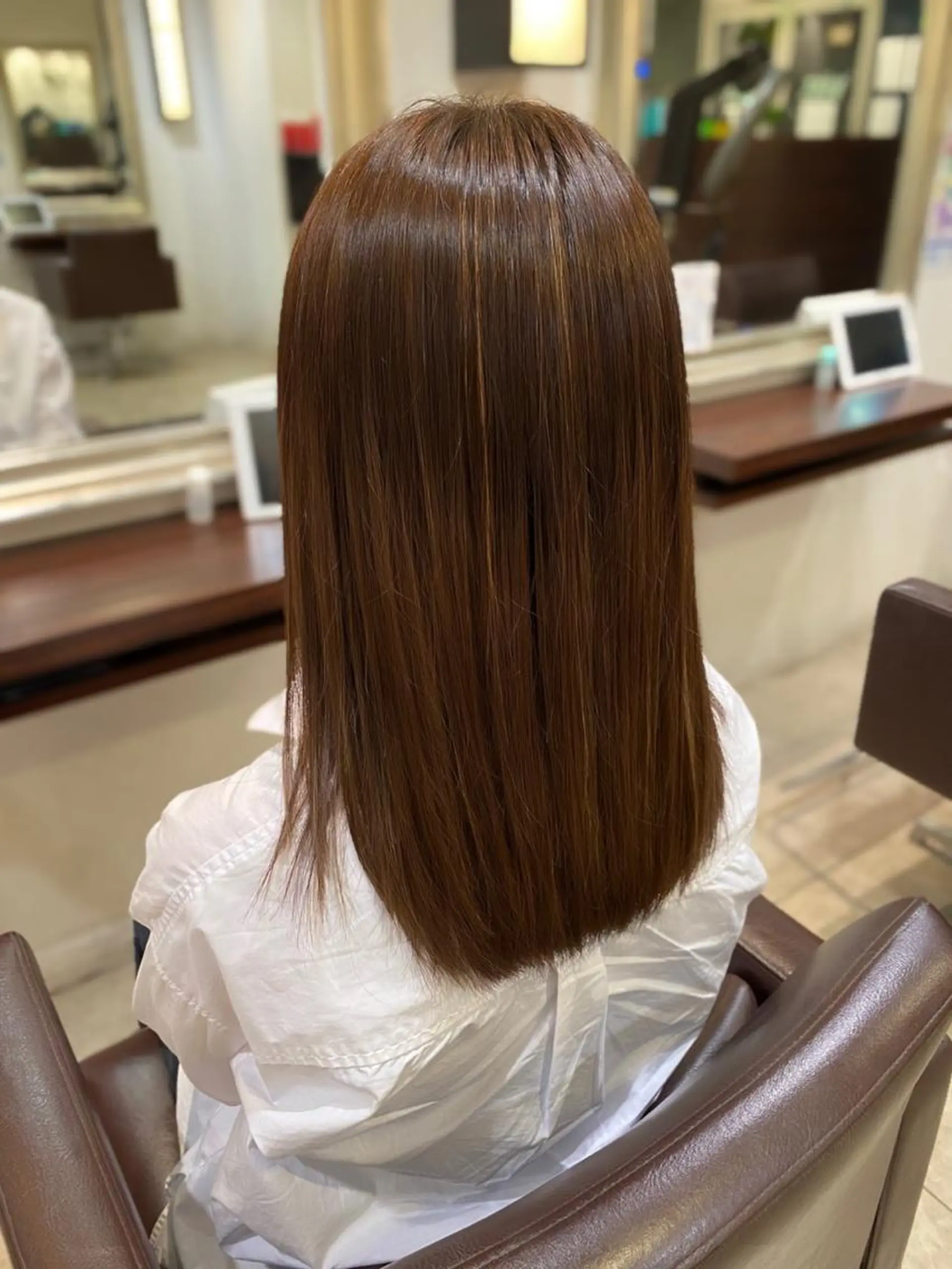 ロング 髪質改善 トリートメント カット トリートメント 髪質改善、パーマ 山崎純生のヘアスタイル