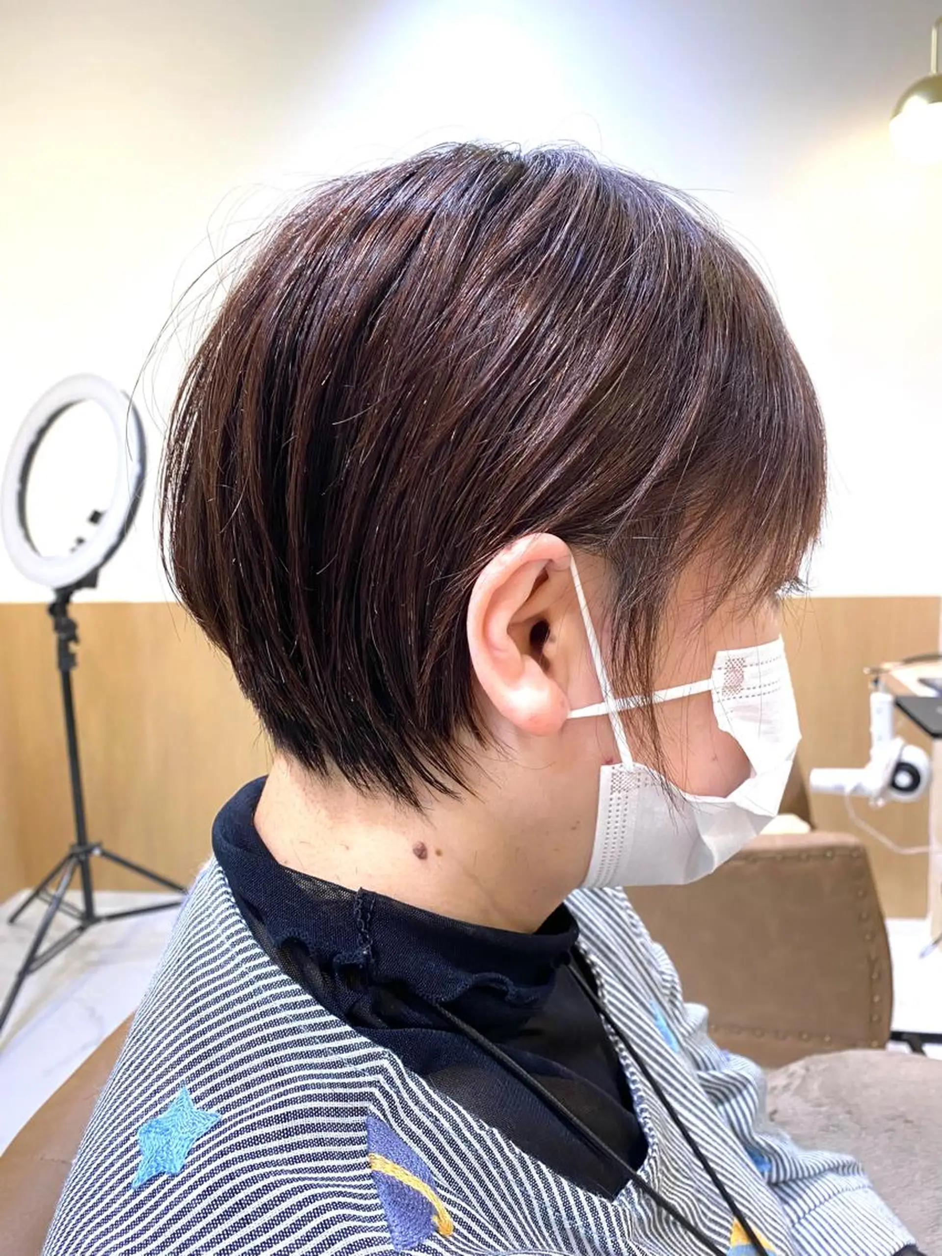 ショート ショートヘア 縮毛矯正 坂井 茅聖のヘアスタイル