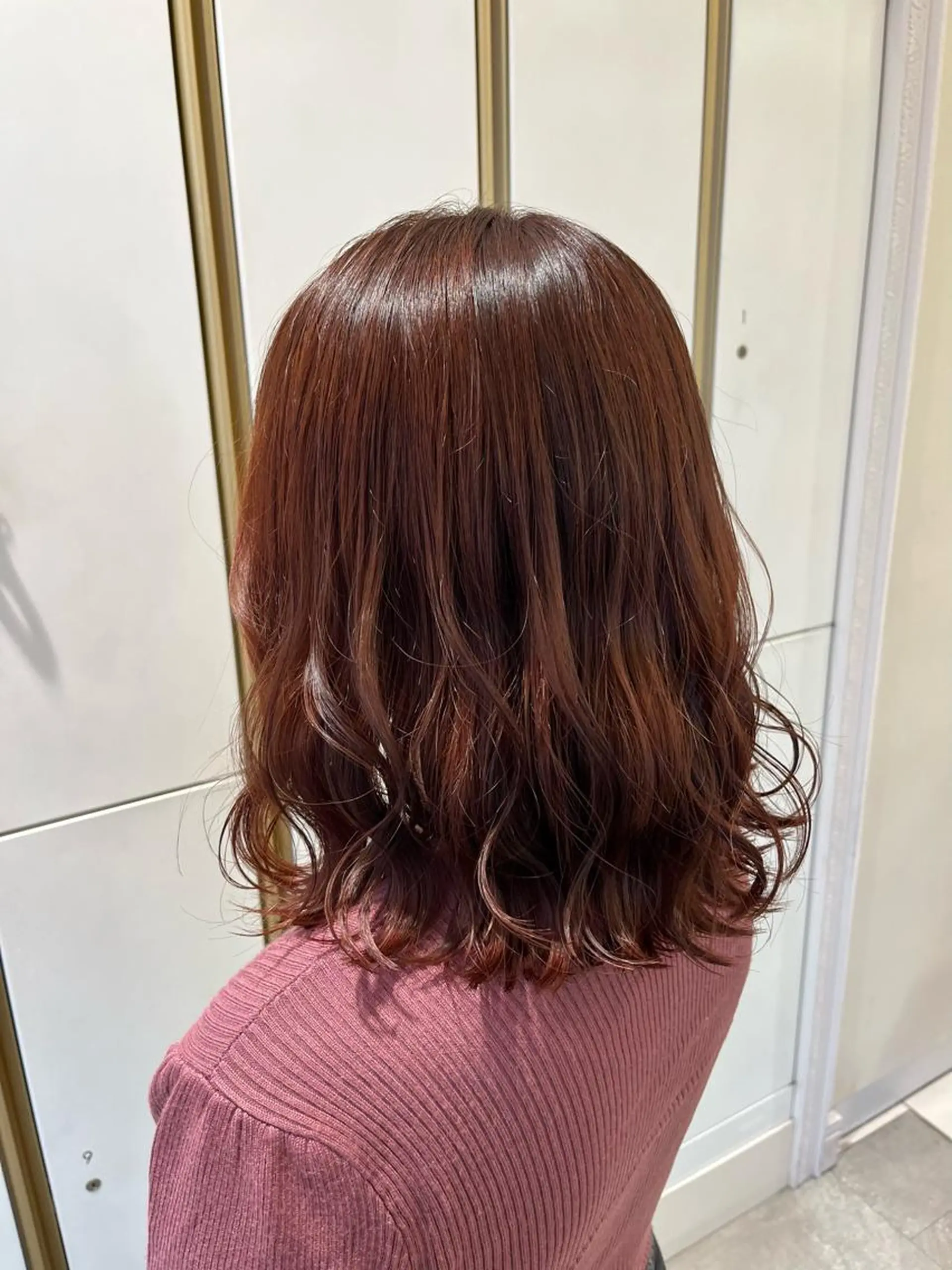 ミディアム カラー ヘアカラー バレイヤージュ/ヘア アレンジ/shionのヘアスタイル