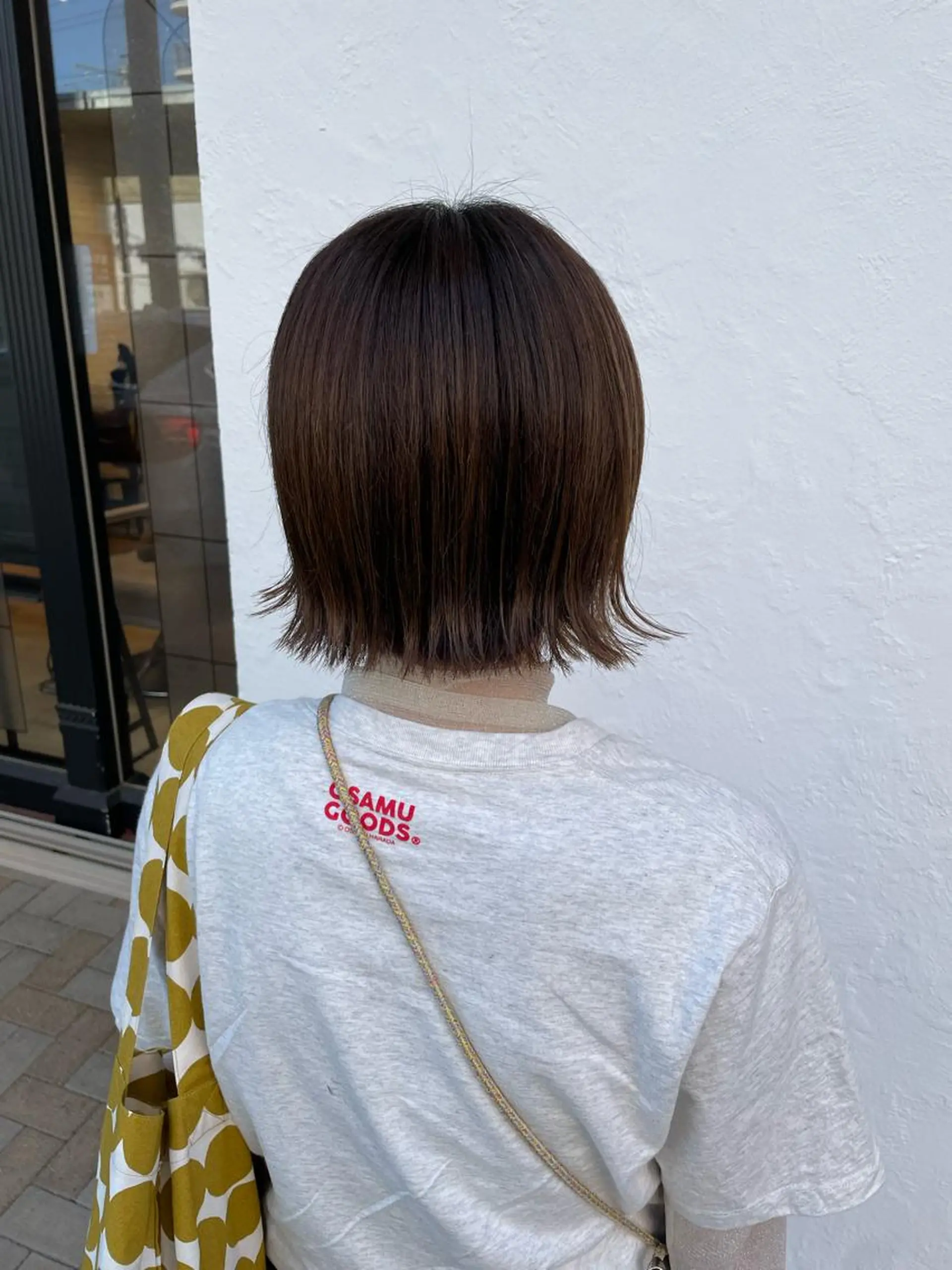 ショート 切りっぱなしボブ ボブ 亀川蓮 Agu hairのヘアスタイル