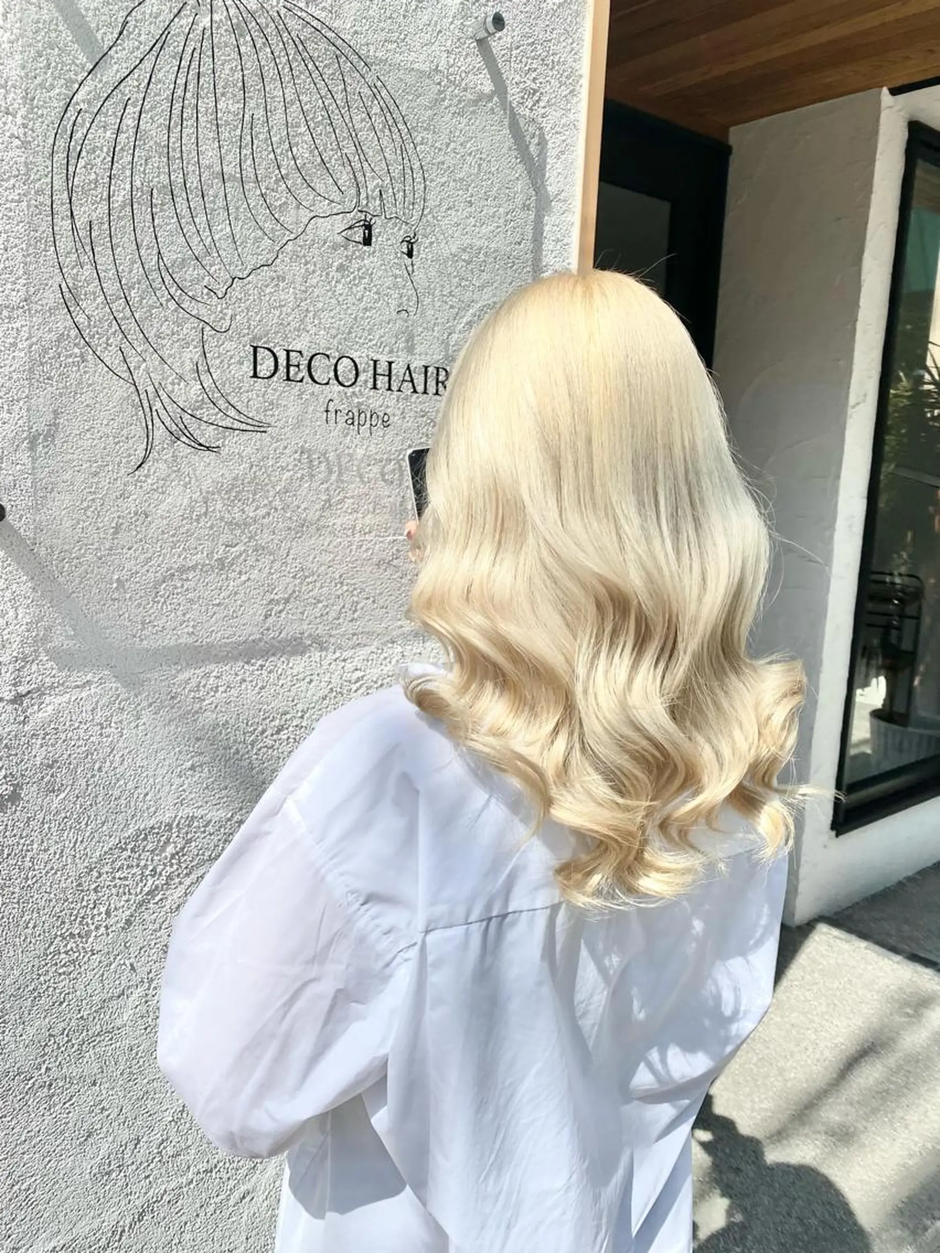 カラー ブロンド ホワイトブロンド ヘアカラー ブリーチカラー よねだまことのヘアスタイル