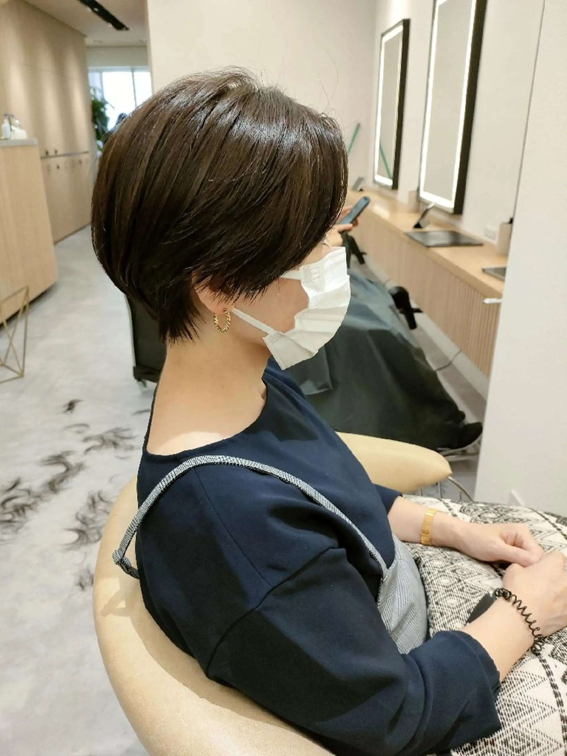 ショート ハンサムショート ショートヘア 【似合わせ・レイヤー ・パーマ】海気のヘアスタイル