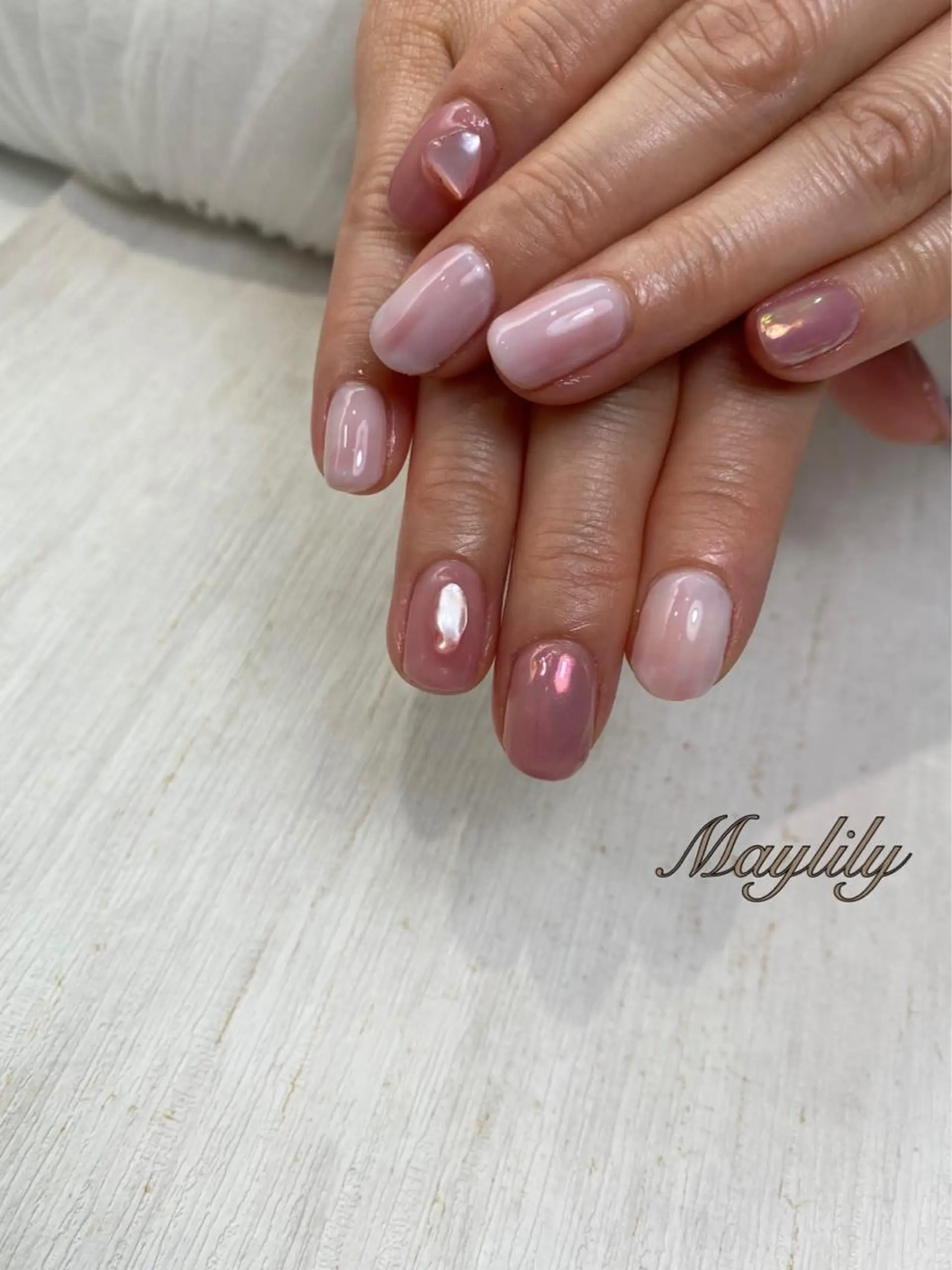 ネイル 持ち込み ハンドネイル Nail care salon Maylily所属・Nail salon Maylilyのネイルデザイン