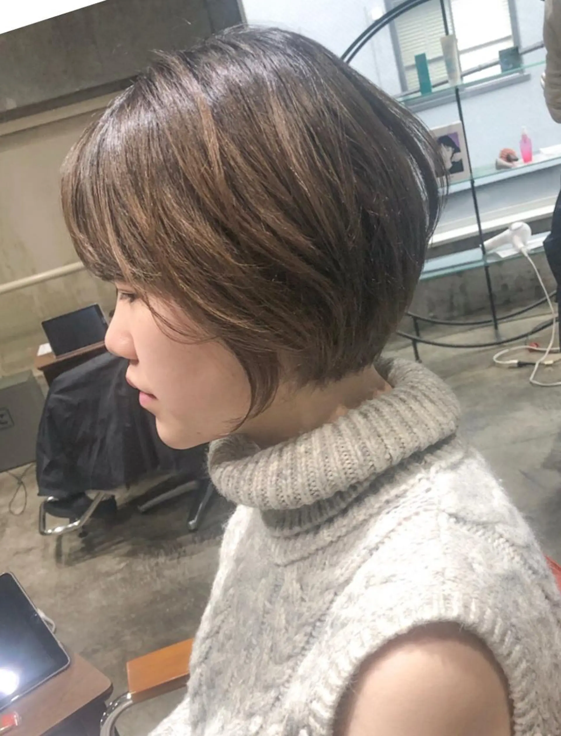 ショート ショートボブ ボブ ショートヘア 北條 優輝のヘアスタイル