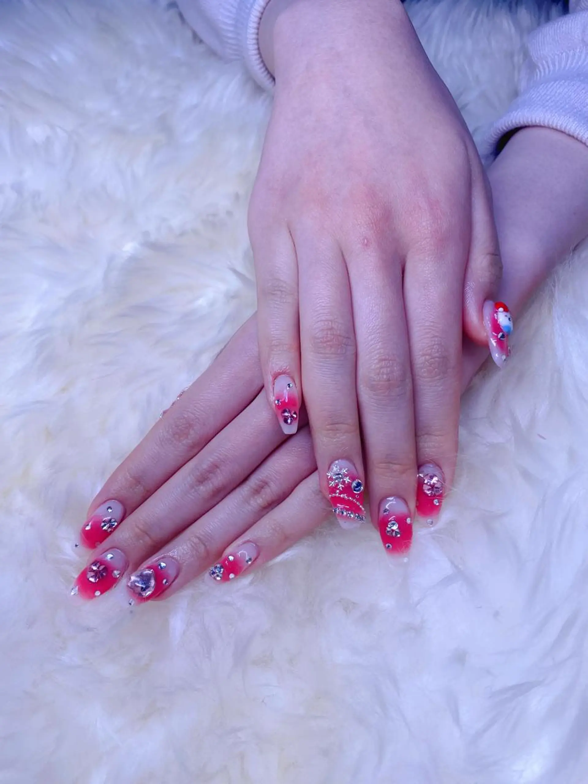 ロング ハンドネイル ハンドケア 💜MIYA nail川崎店のネイルデザイン