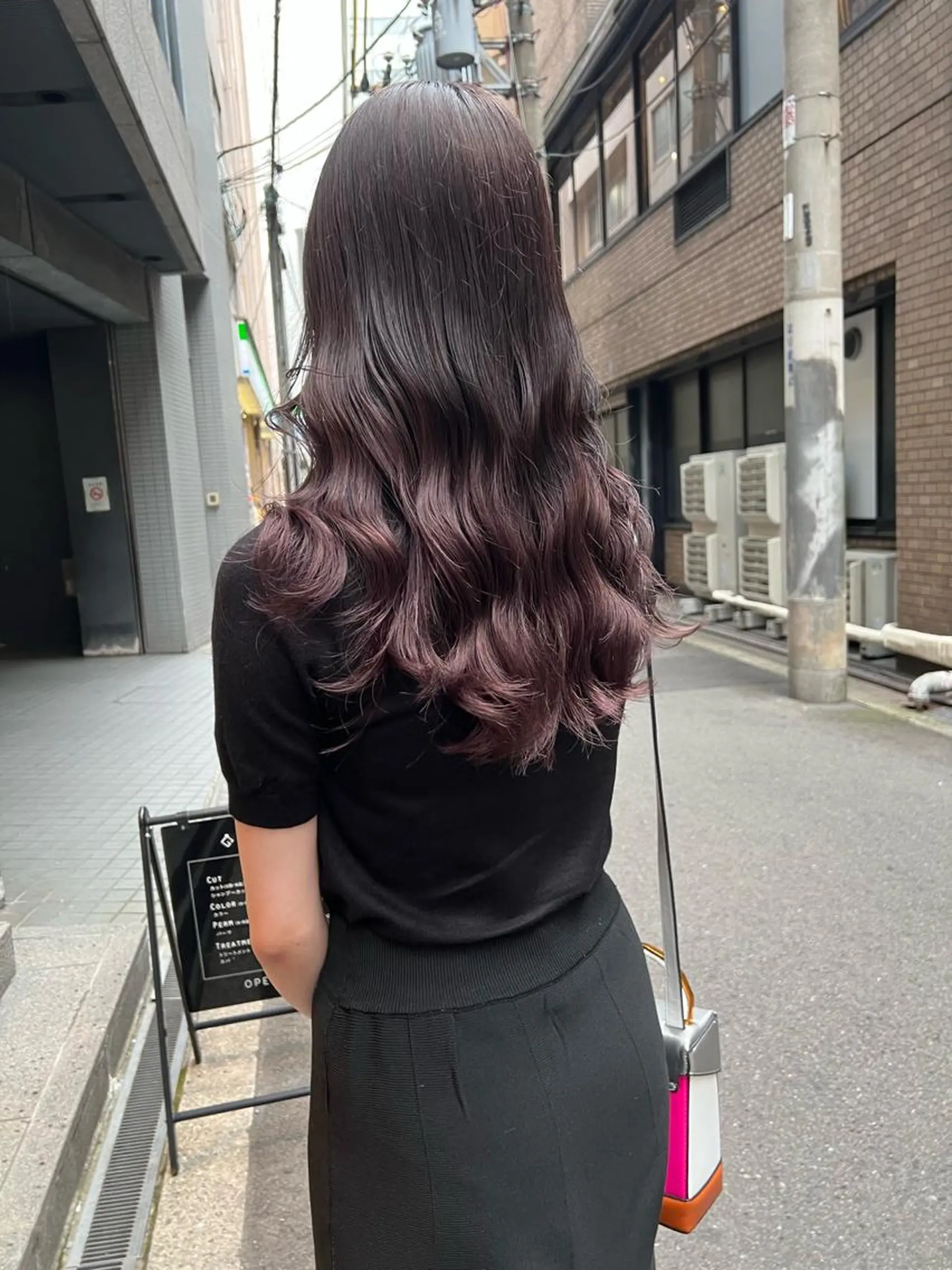 ロング カラー ブリーチ 髪質改善ストレート Kantaのヘアスタイル