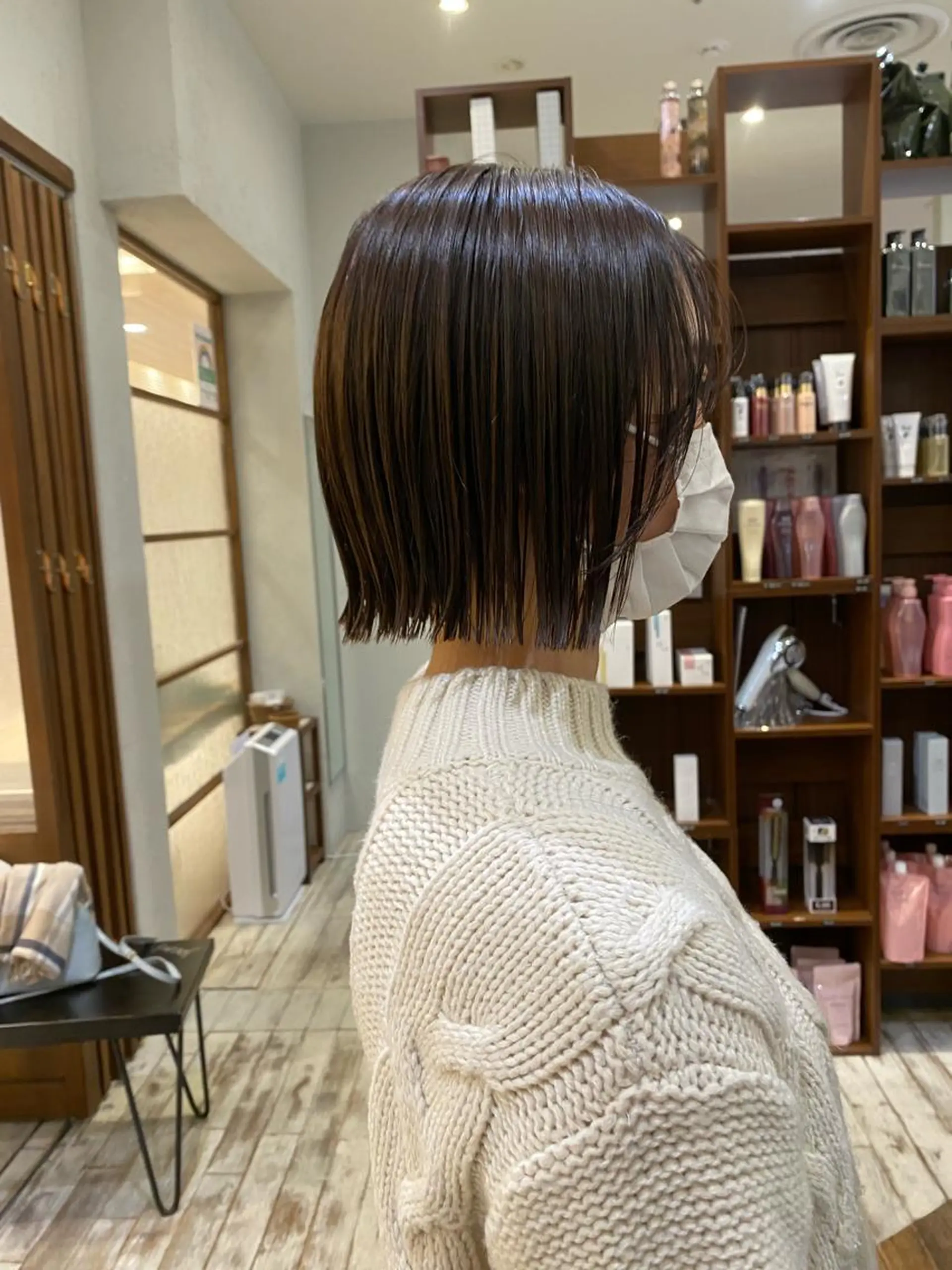 ショート 切りっぱなしボブ ボブ 栗原 瑞稀のヘアスタイル