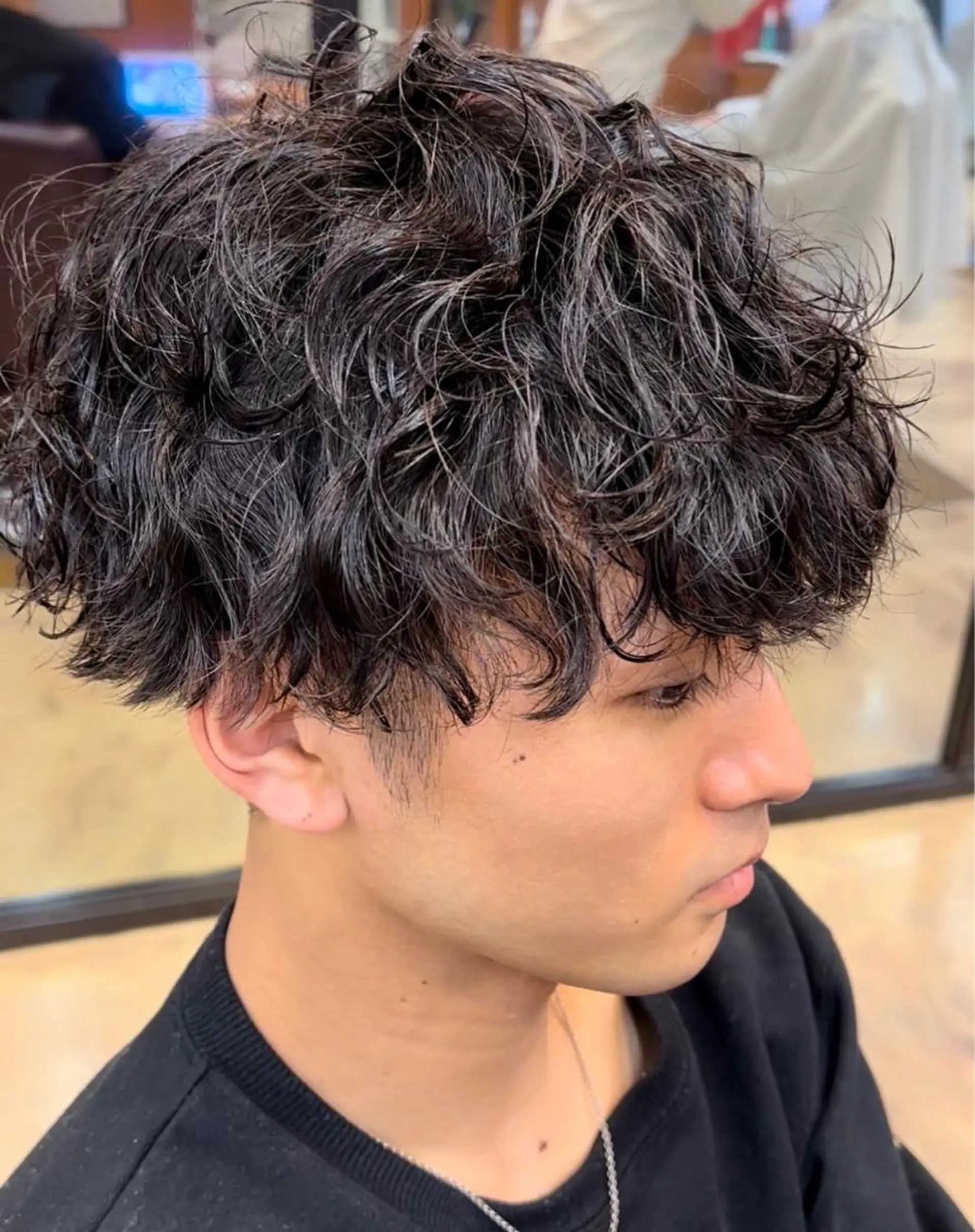 ショート パーマ カット パーマ トリートメント FAHREN-PURE所属・韓国ヘアカラーパーマ 遠藤のヘアスタイル