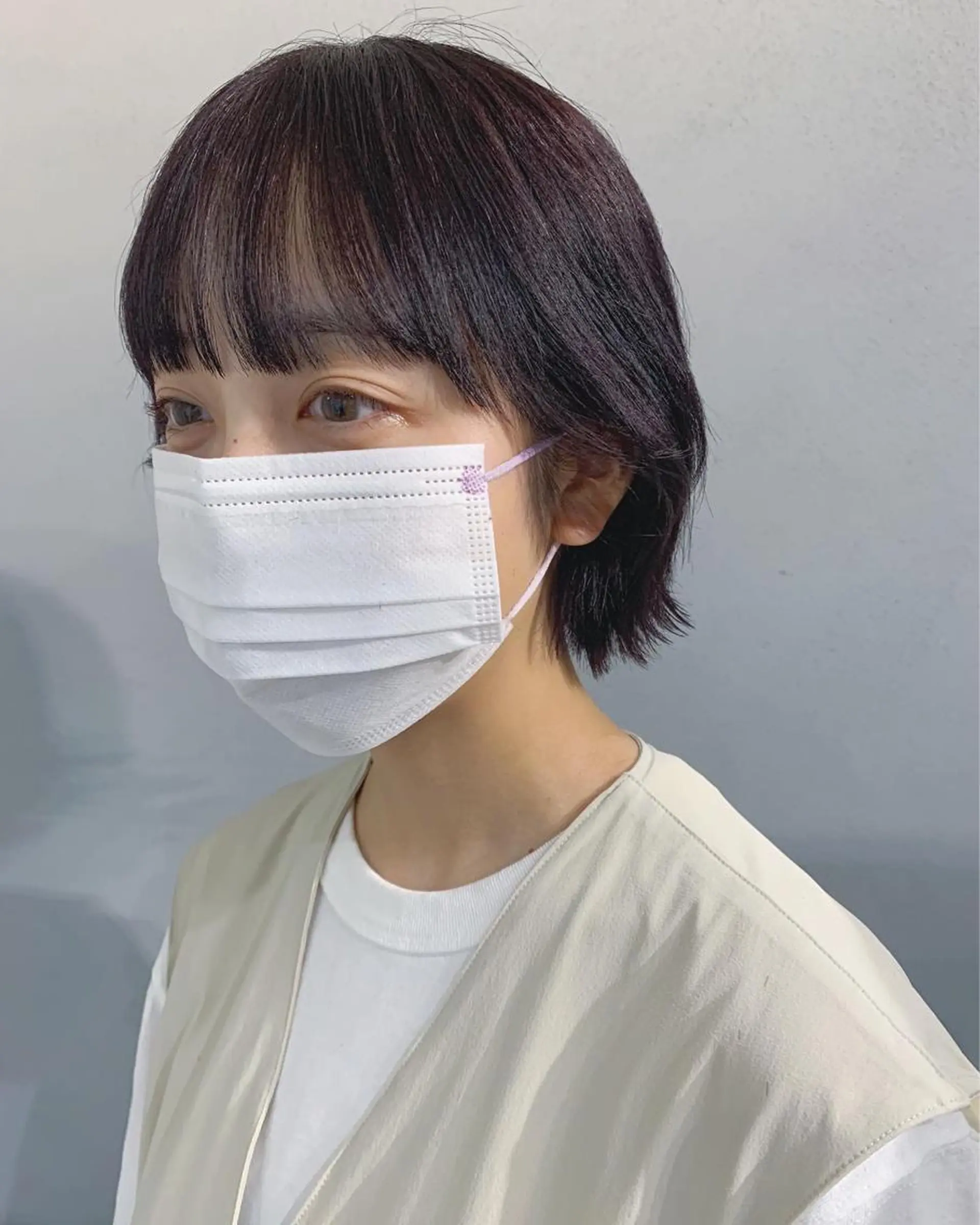 ショート カラー ボブパーマコテ巻き風 パーマNo1深江秀平のヘアスタイル