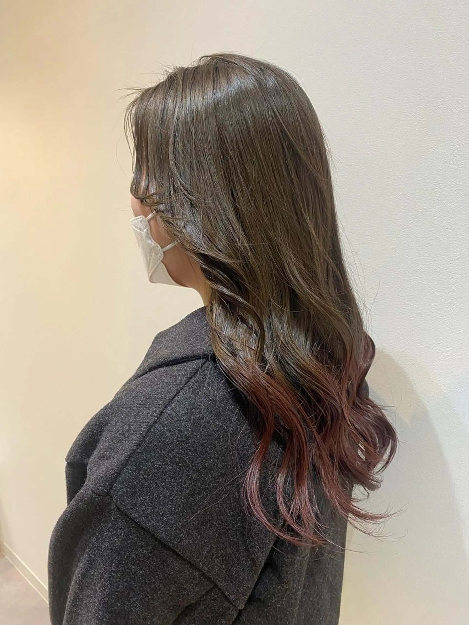 ロング パーマ ボブ デート ハイライト 髪質改善 韓国風ヘア カット パーマ トリートメント ♡オシャ髪♡AI ✂️newi町田のヘアスタイル