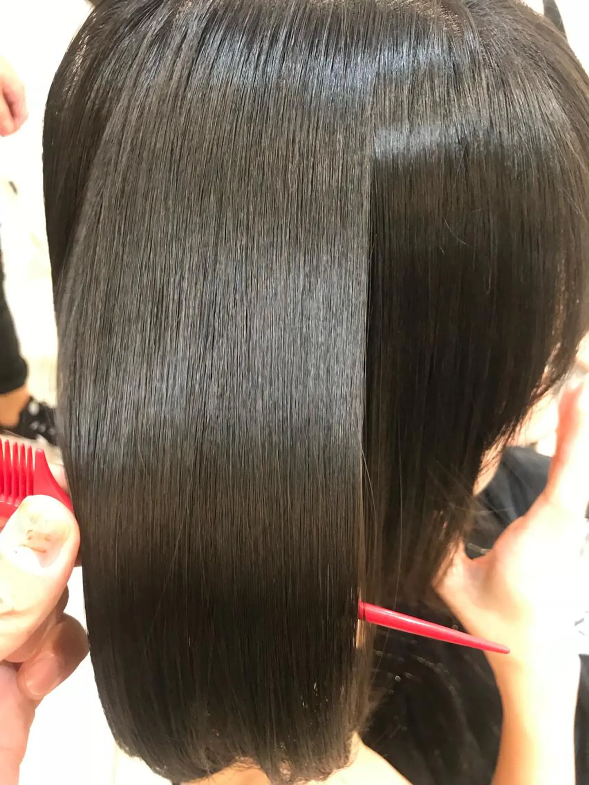 ミディアム 縮毛矯正/髪質改善 /韓国風　山川春輝のヘアスタイル