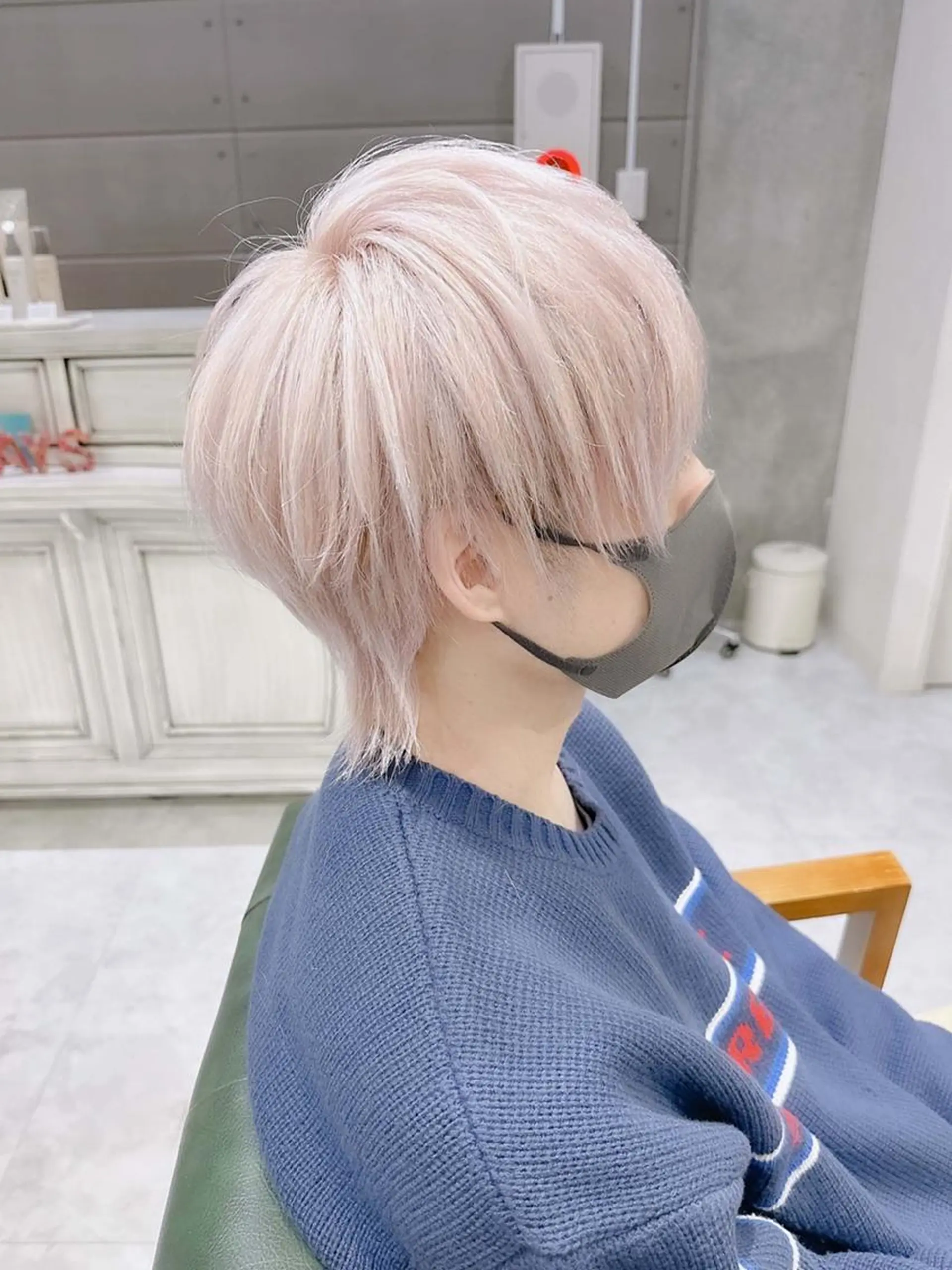 ショート カラー ヘアアレンジ メンズ メンズブリーチ メンズ韓国風 韓国マッシュ マッシュ ツーブロック 𝐑𝐈𝐍𝐊𝐀 🐷🖤のヘアスタイル