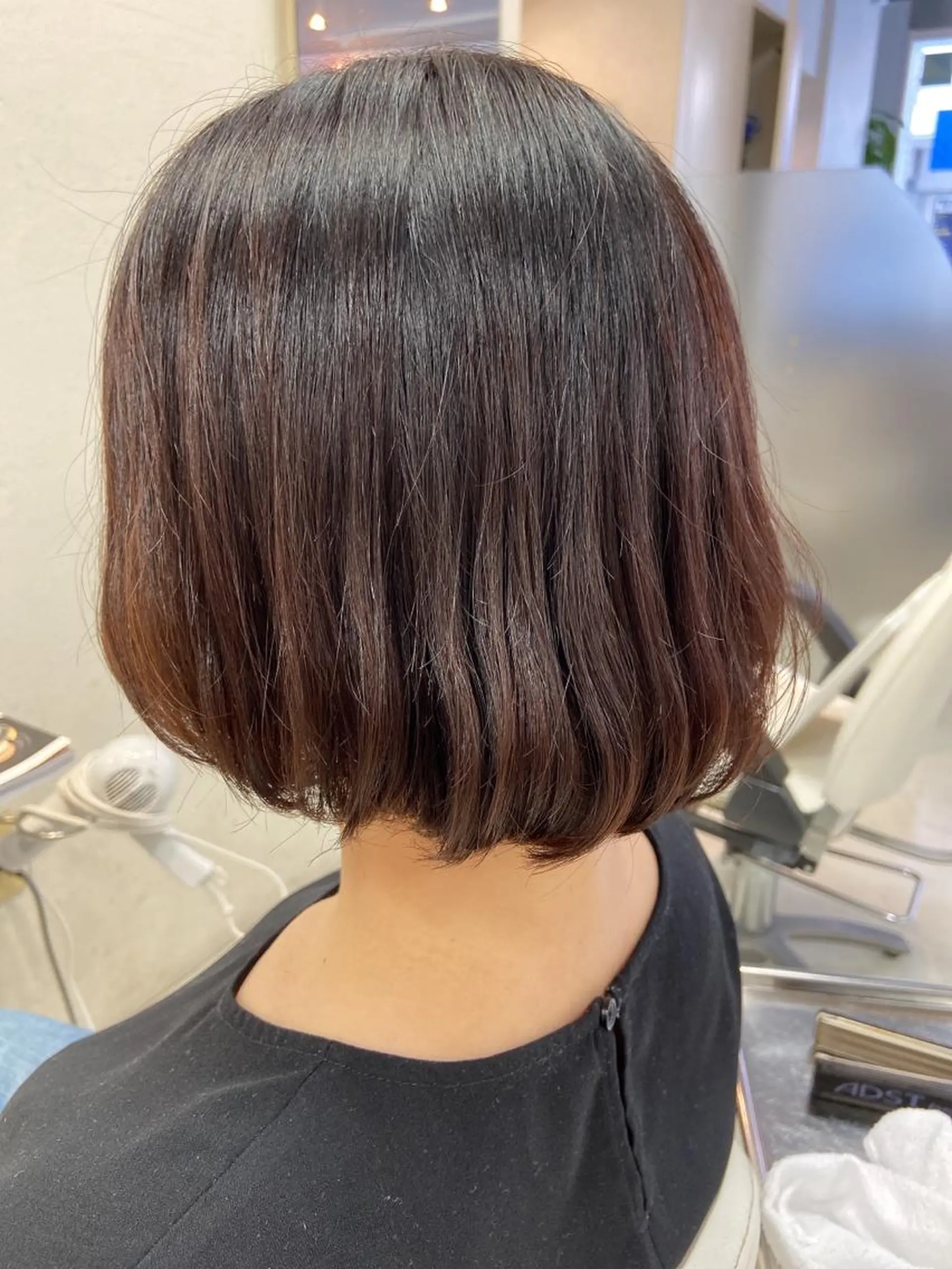 ショート ボブ カット トリートメント 菊地 美憂のヘアスタイル