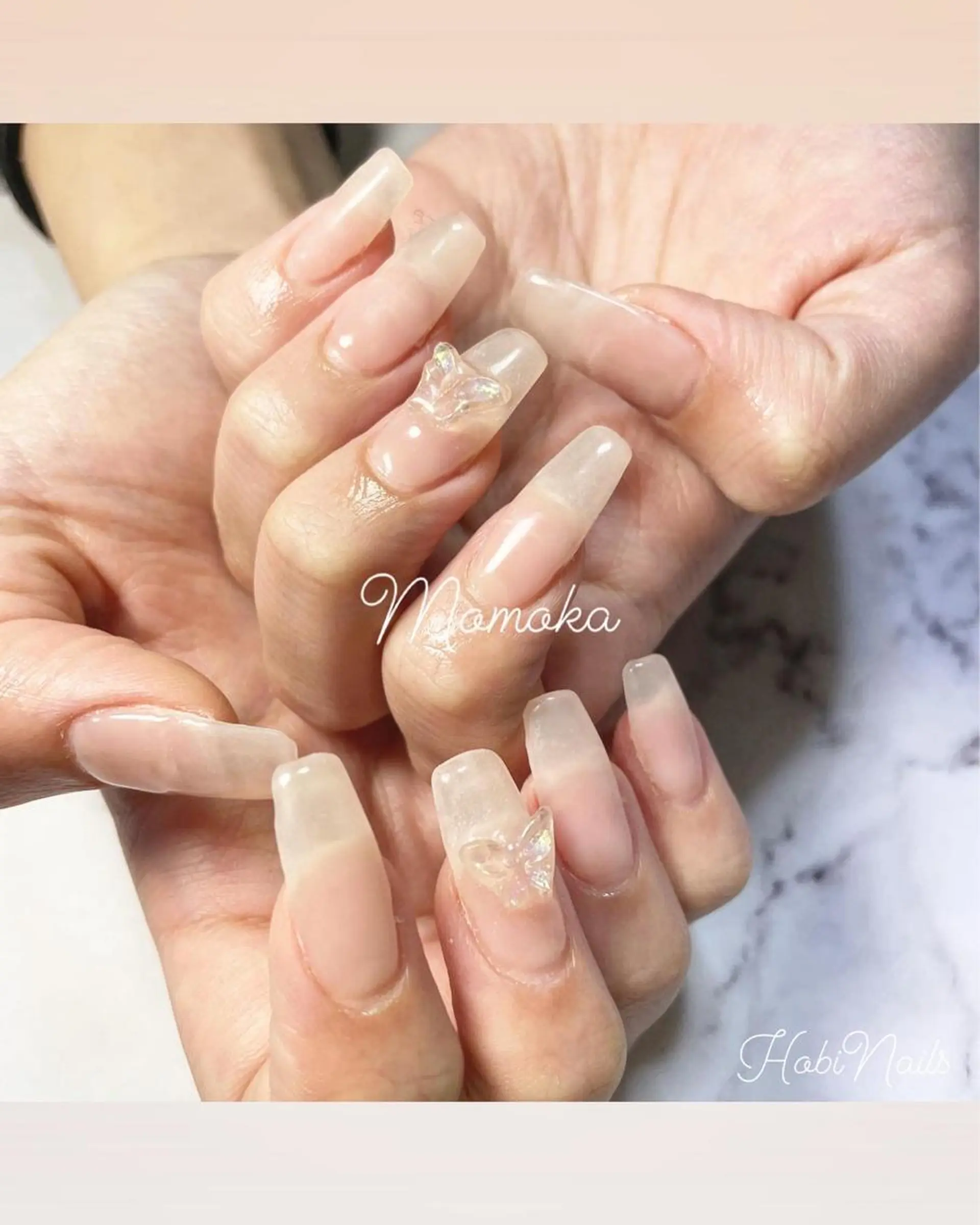 ネイル 長さ出し ワンカラーネイル momoka_nails所属・Momo nailsalonのネイルデザイン