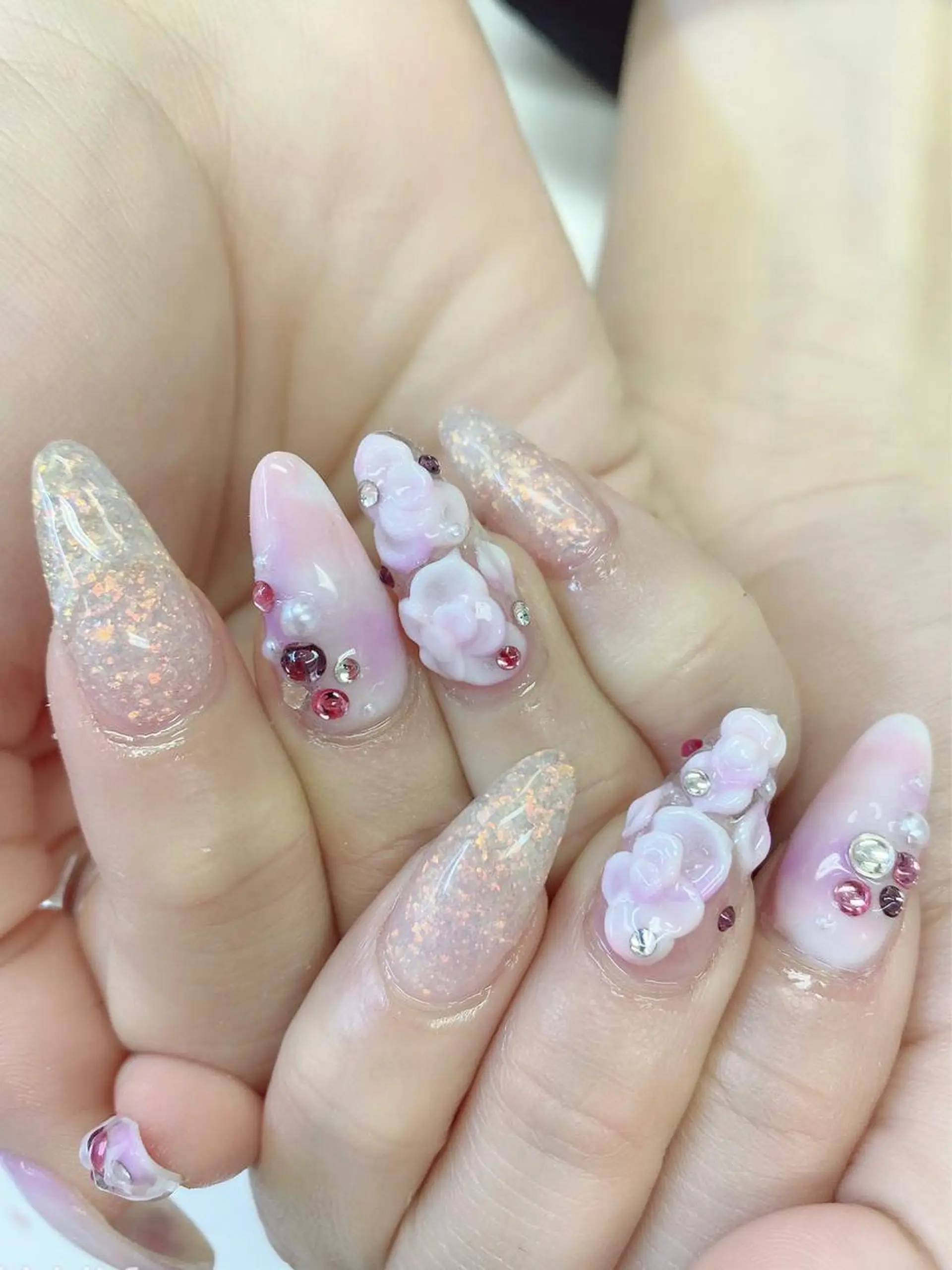 ミディアム ハンドネイル JNA認定講師🌸 RIEのネイルデザイン