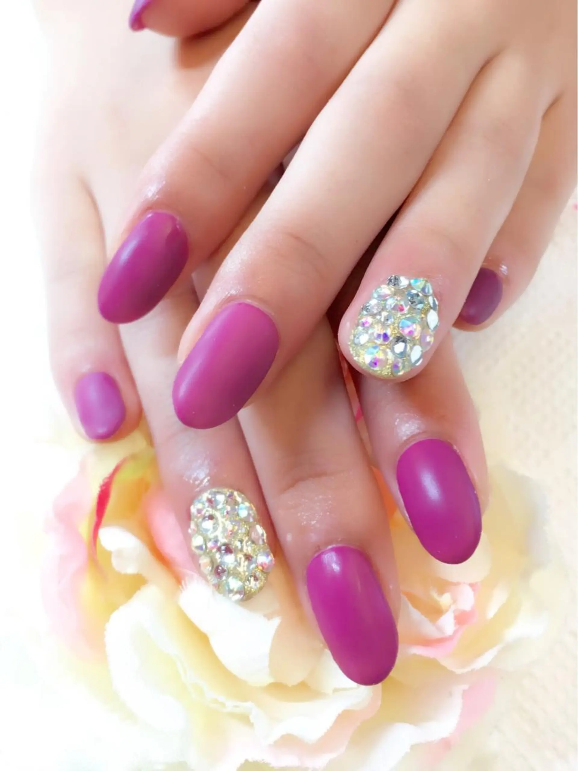 ネイル 成人式 フットネイル ジェルネイル ミラーネイル パラジェル clover nailのネイルデザイン