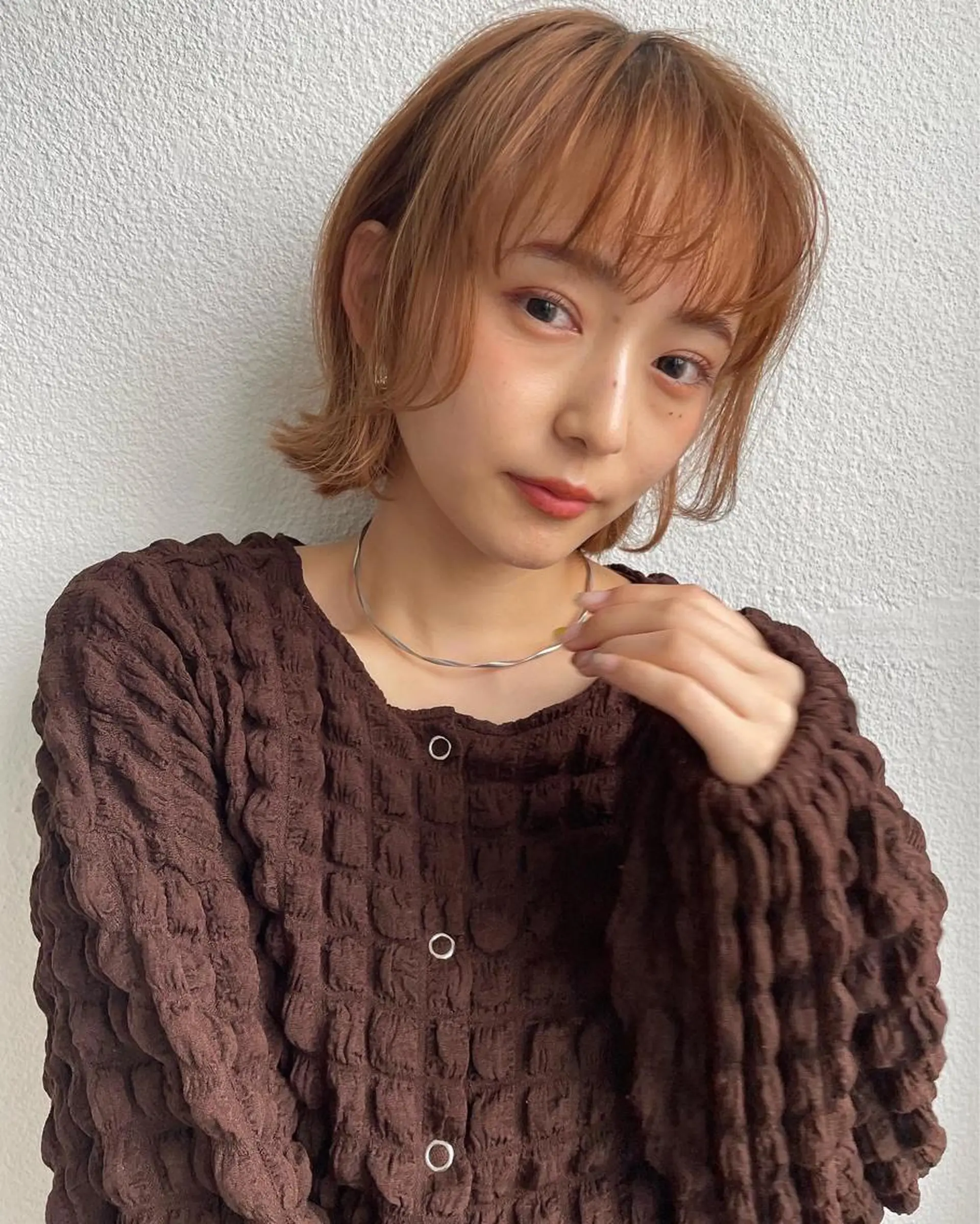 ミディアム カラー 増渕 駿介のヘアスタイル