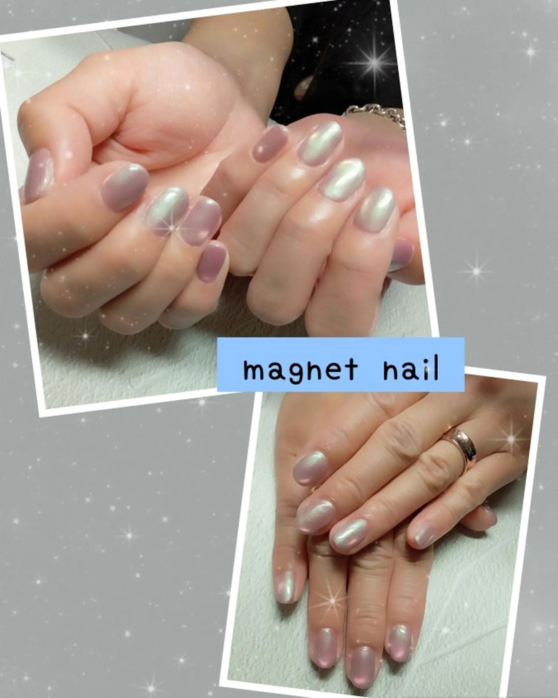 ネイル グリーン キラキラネイル マグネットネイル ビー玉ネイル マットネイル ハンドネイル flure de neige yukiのネイルデザイン