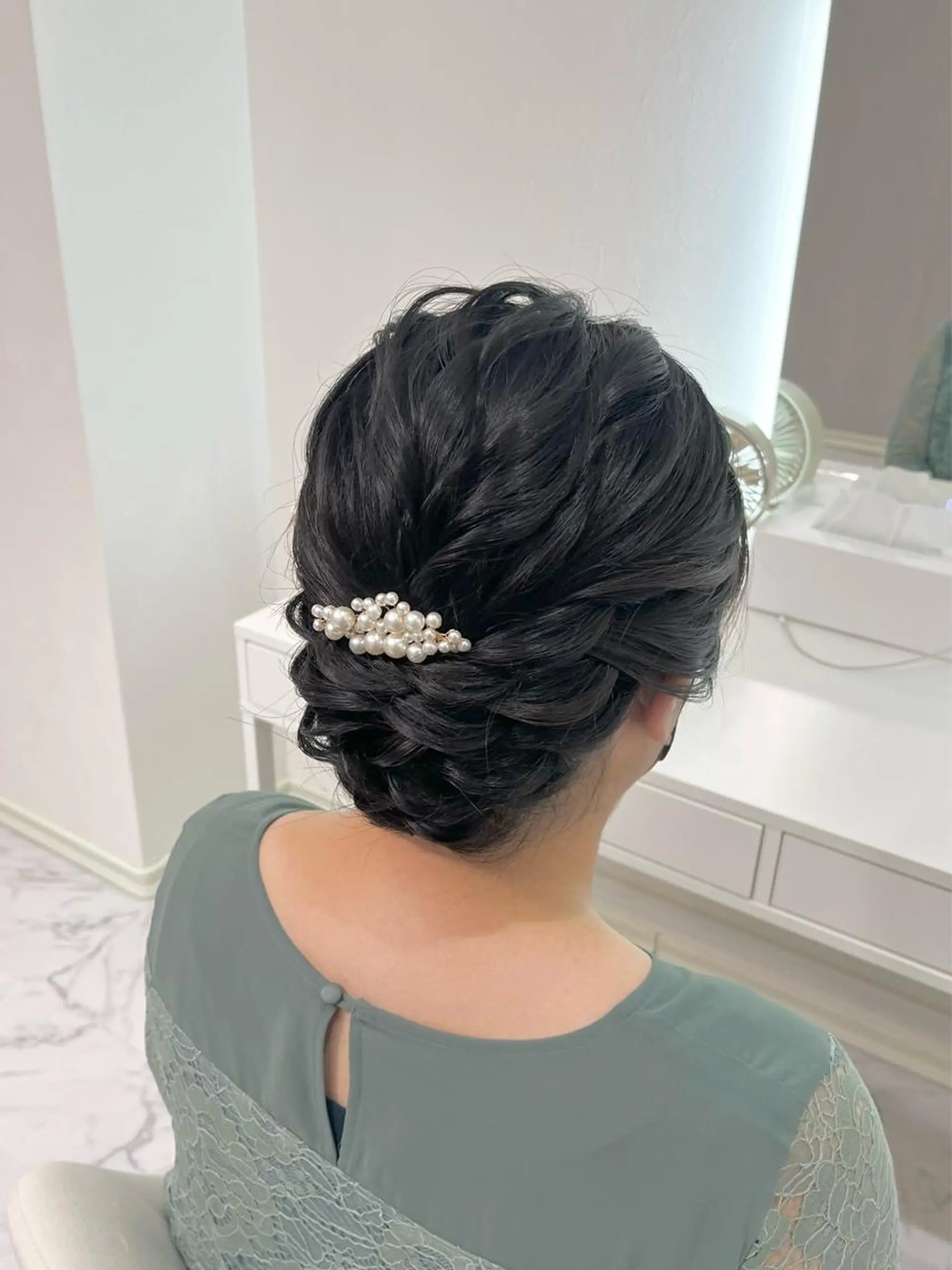 ミディアム ヘアアレンジ ヘアセット ヘアセット専門店hair make salon R所属・ヘアセット専門店 Rのヘアスタイル