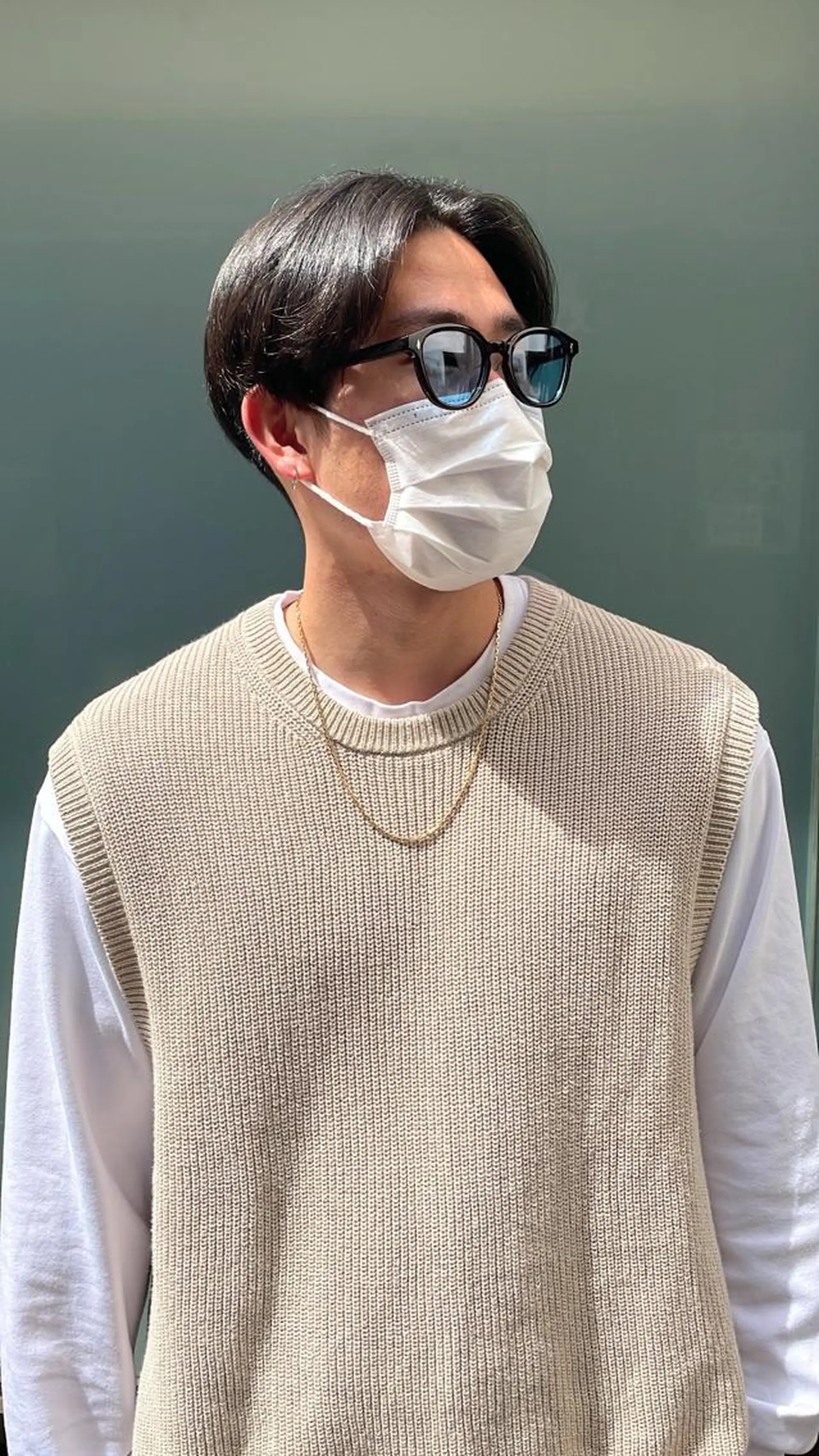 パーマ メンズ センターパート フェードカット マッシュ メンズパーマ プードルパーマ カット スパイキーパーマ 柏NO1 藤本葉のヘアスタイル