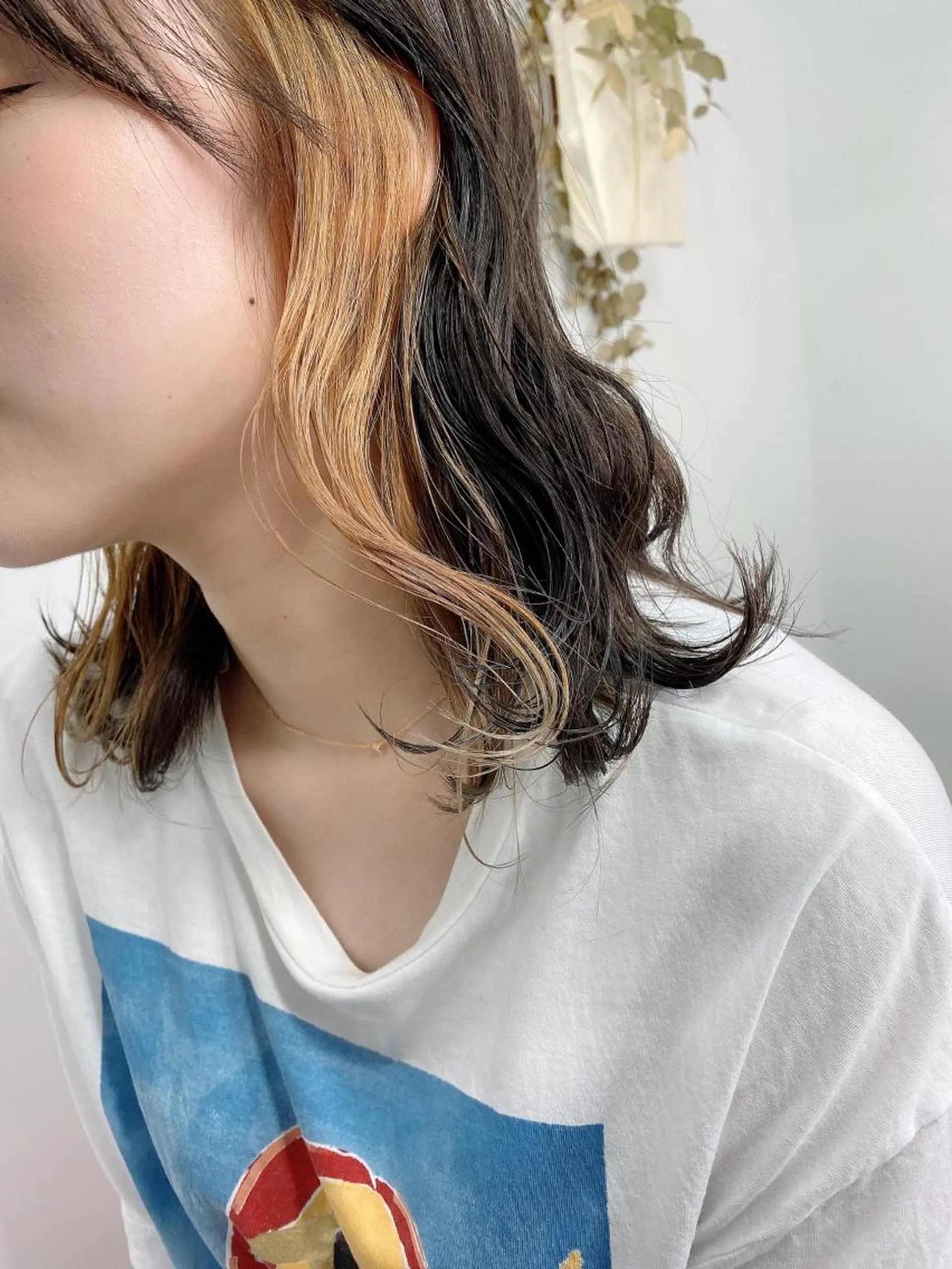 ミディアム カット ヘアカラー トリートメント 透明感/ツヤ髪/ さら艶/前田祥汰のヘアスタイル