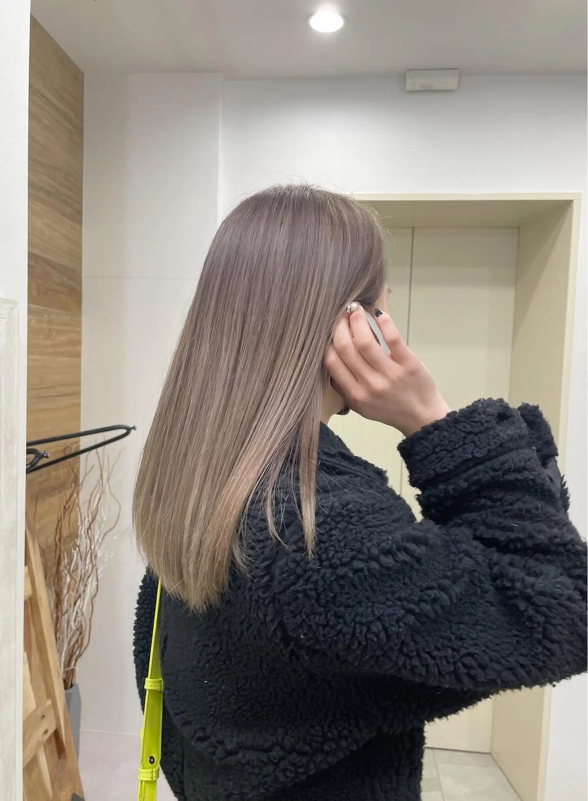 セミロング カラー 飯塚 青空のヘアスタイル