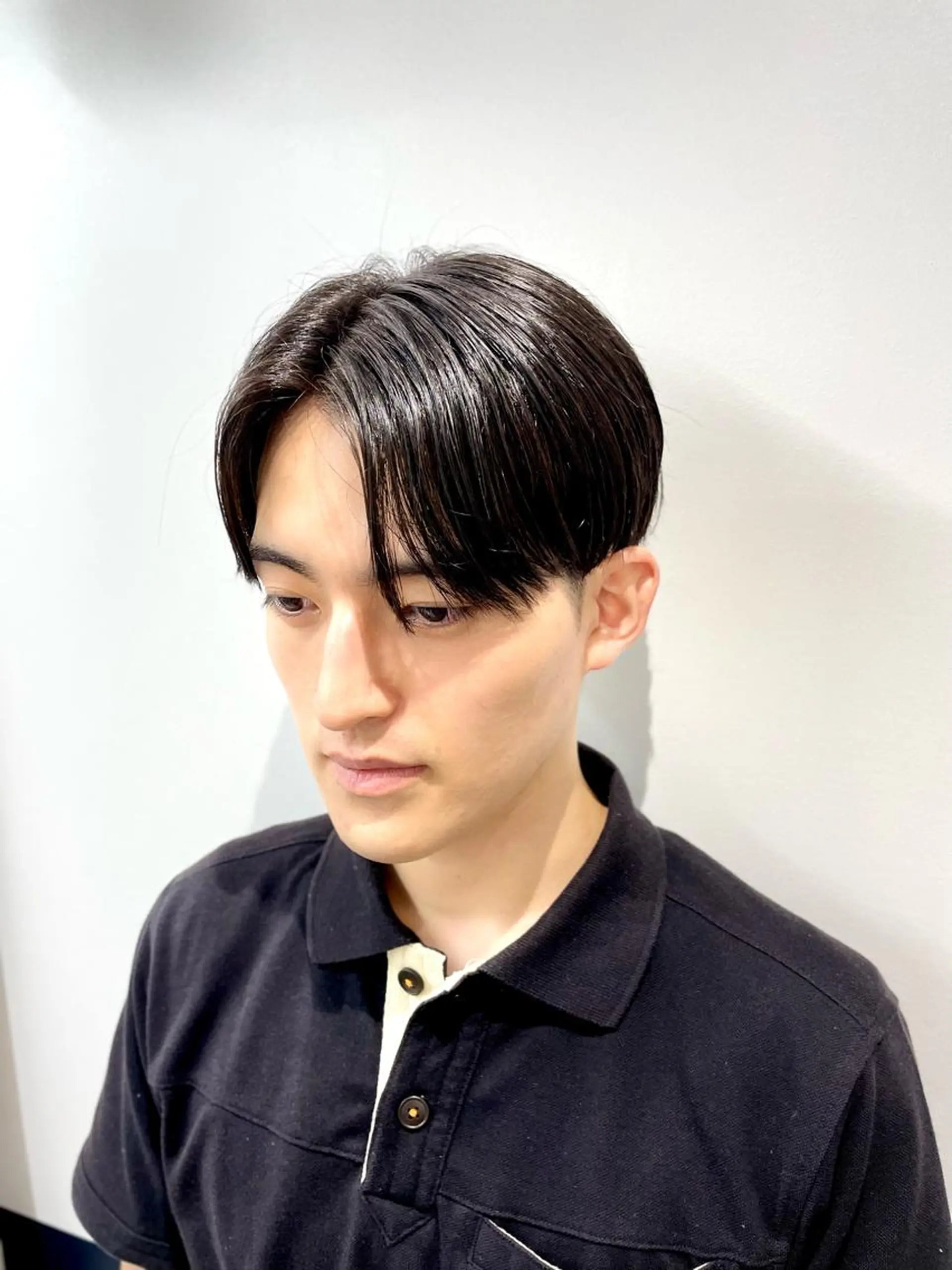 ショート メンズ センターパート カット 銀座メンズカット/ 銀座メンズパーマ/のヘアスタイル