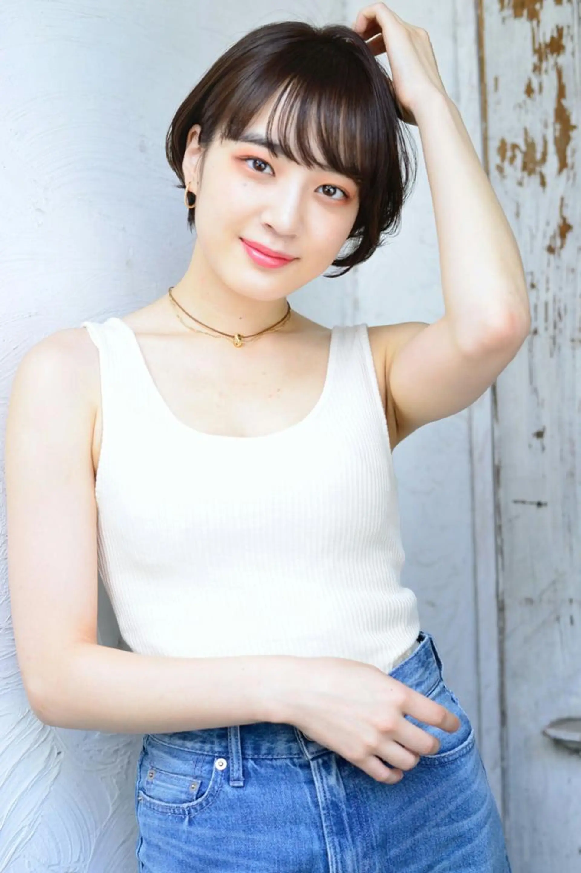 ショート カラー ヘアアレンジ アクアカラー ダブルカラー グラデーションカラー ハイライトカラー イルミナカラー 💈Chlom💈_ 公式_NewOpenのヘアスタイル