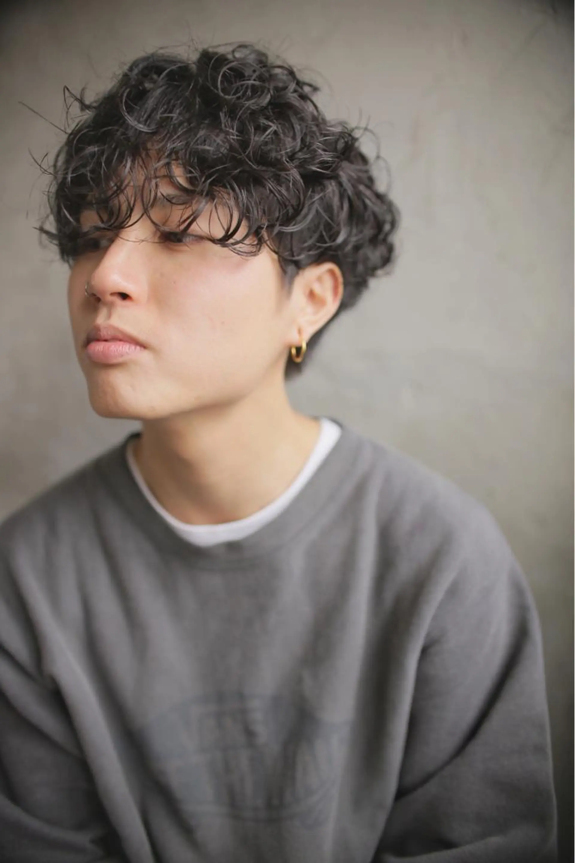 ショート カラー パーマ メンズ カット パーマ トリートメント 🧼柴田 健太郎🧼のヘアスタイル