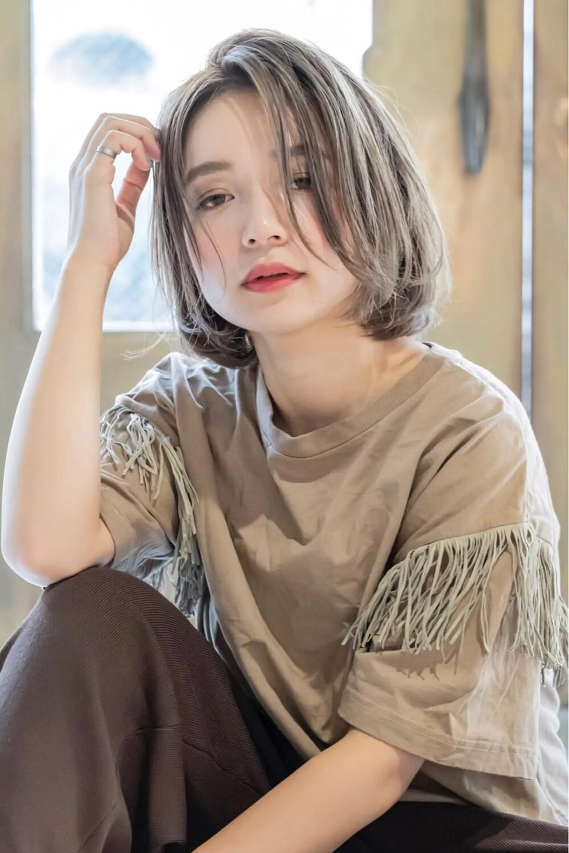 ミディアム カラー 💘透明感カラー💘 沖本 将宏のヘアスタイル