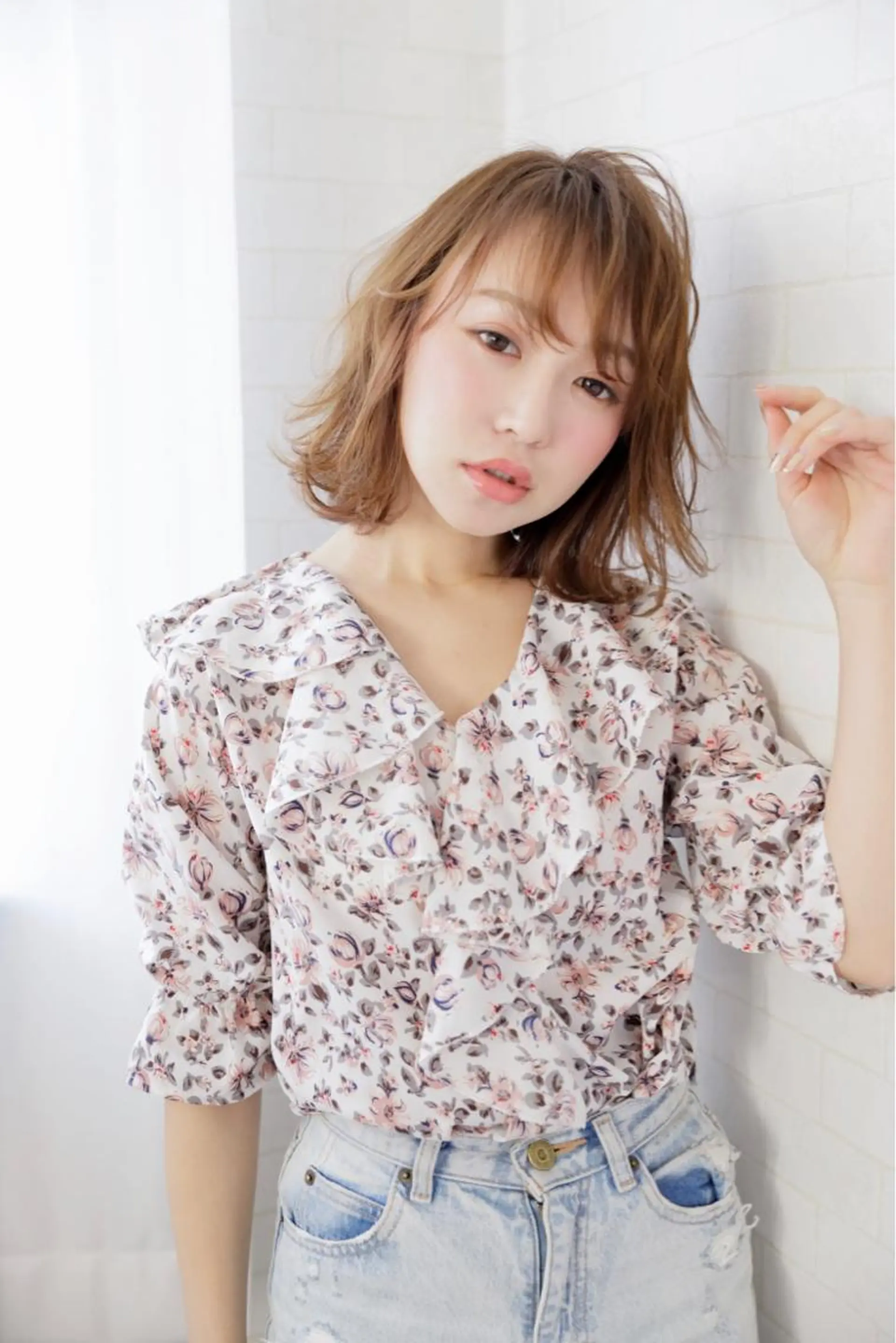 ミディアム 神野 雅樹のヘアスタイル