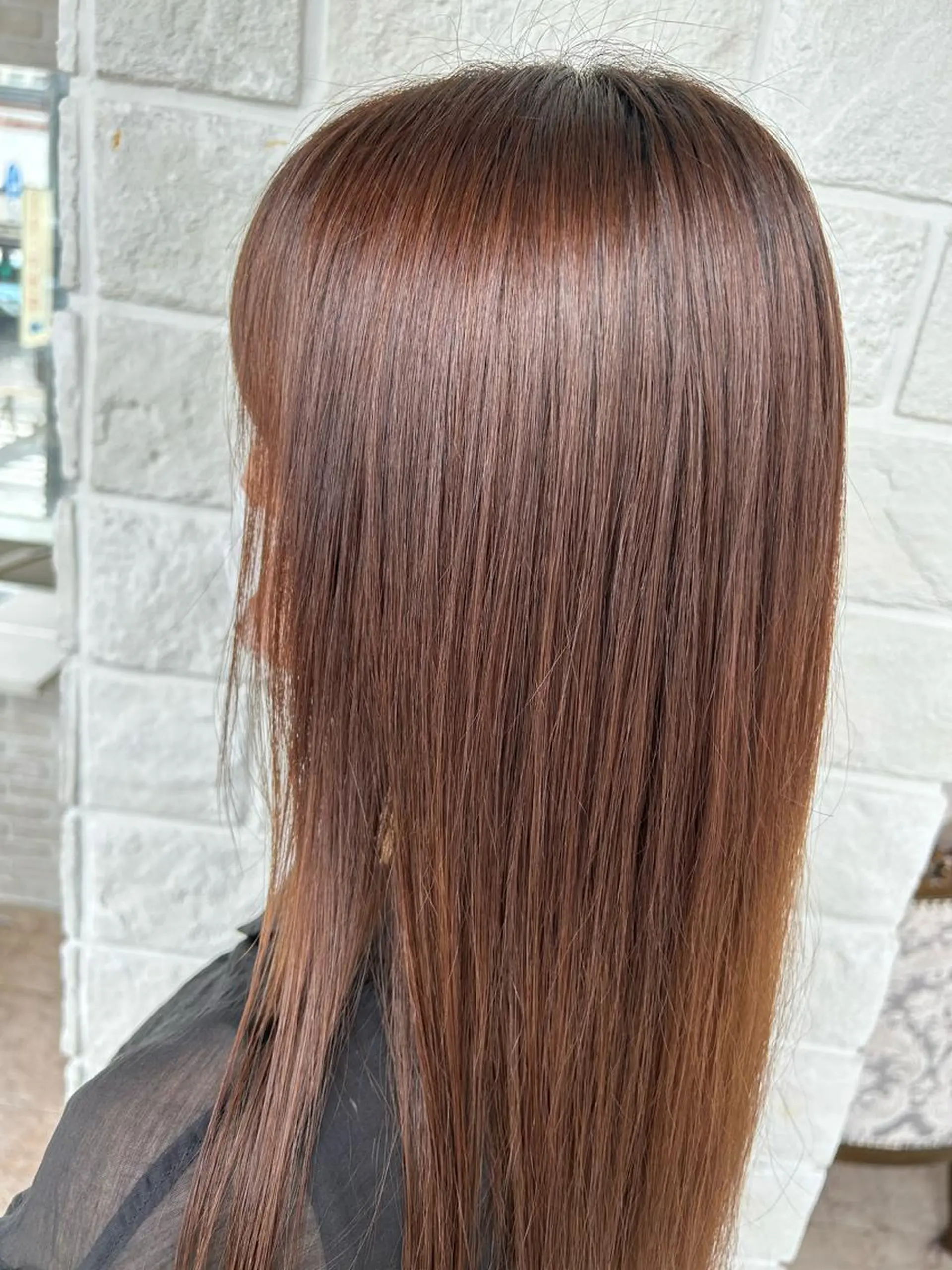 ロング 縮毛矯正 櫟本 来夢のヘアスタイル