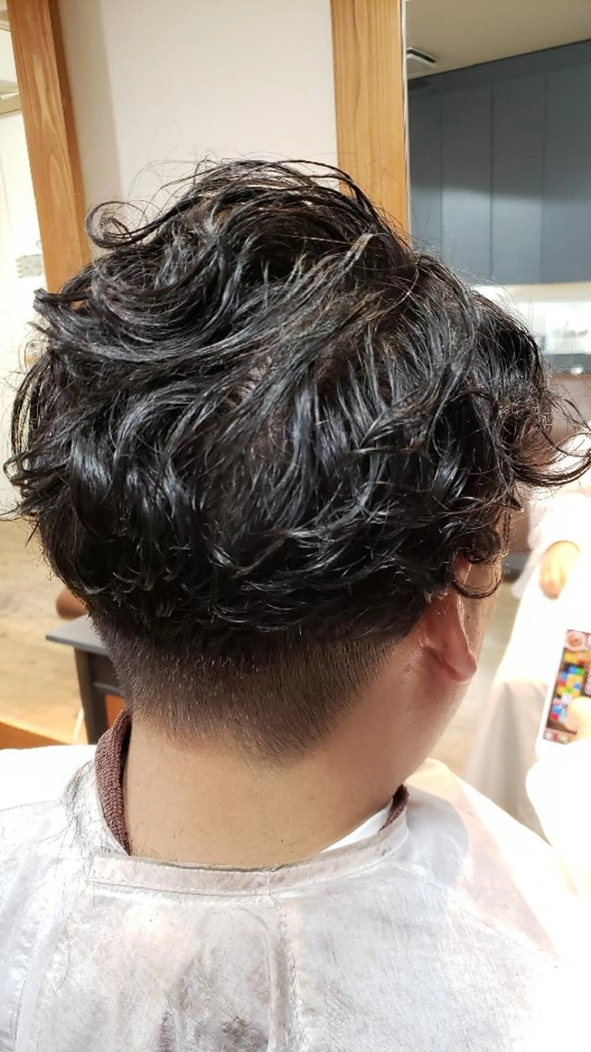 ショート メンズ パーマ 長岡 健一のヘアスタイル